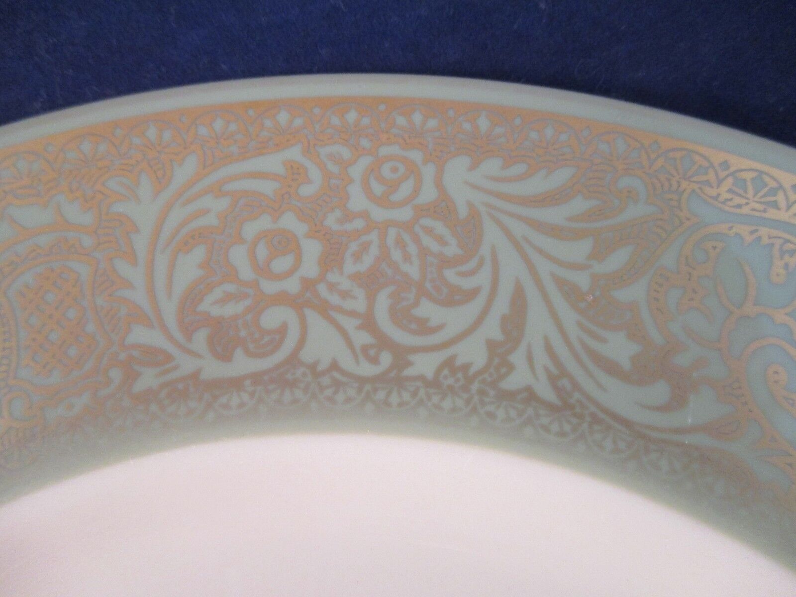 Chase Gladding Franciscan Gladding Mcbean Vintage Renaissance Crown Green Gold Dinner ...