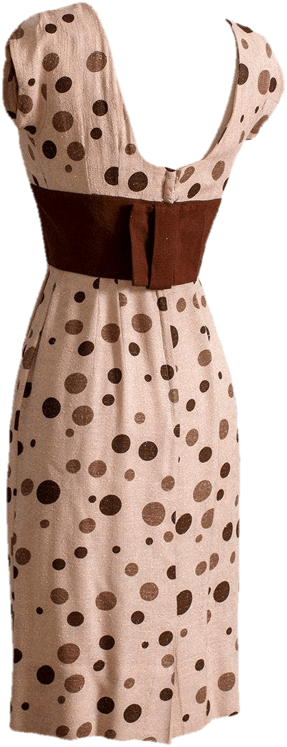 polka dot wiggle dress