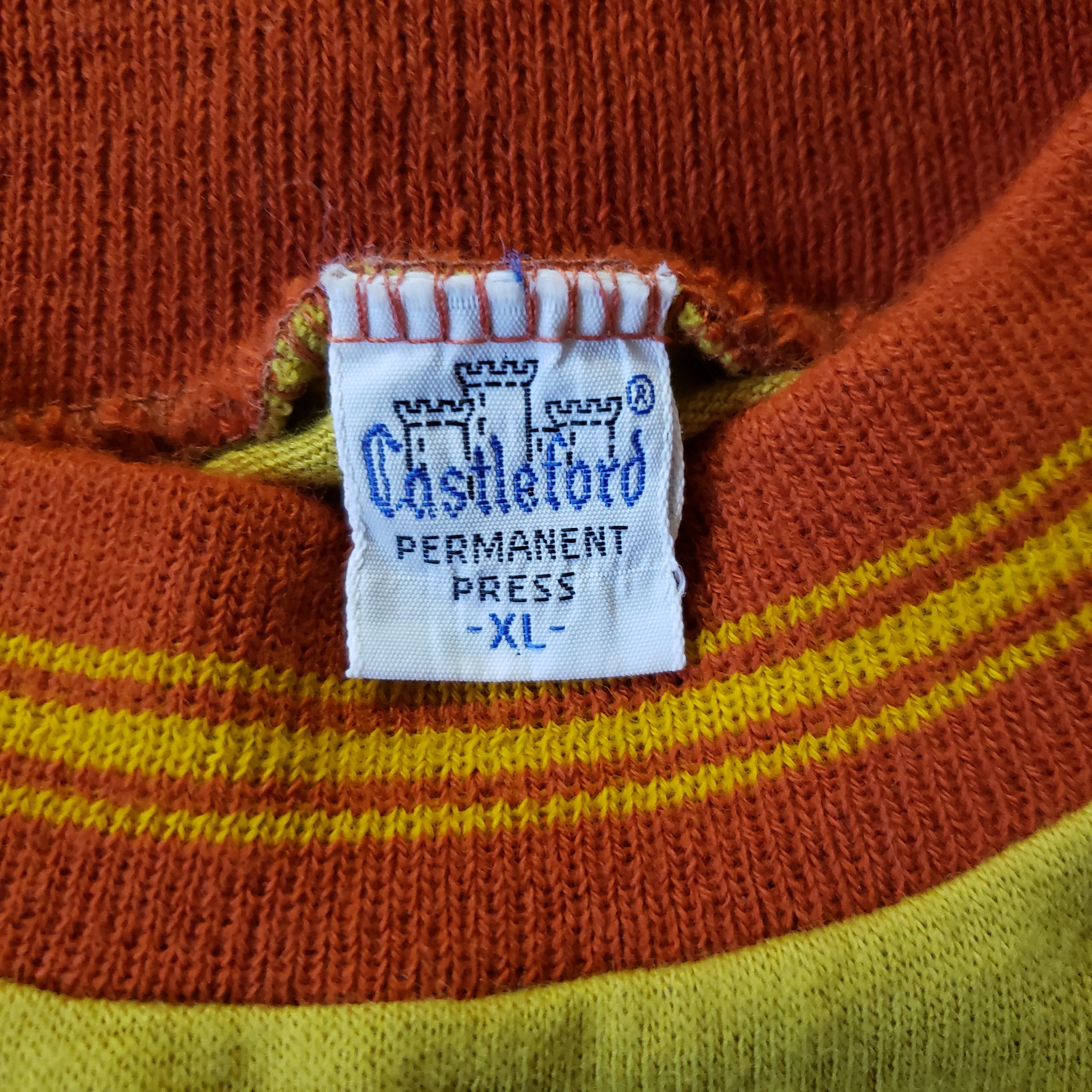 Vintage 50's Mustard Yellow Selvedge Ringer Tee by Castlelord | Shop ...