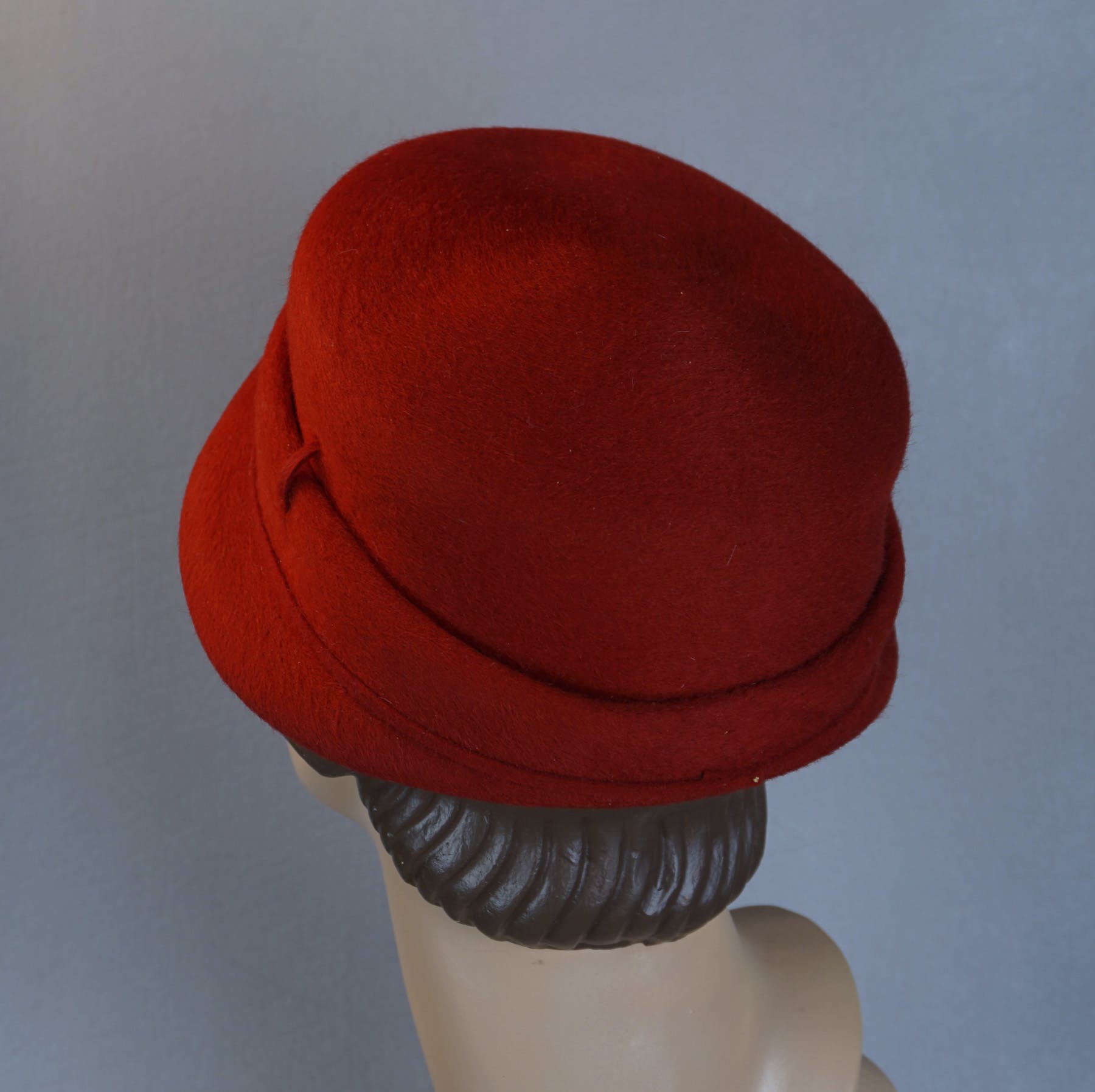 Vintage 50's Red Fur Felt Cloche Style Hat by Clemar By Wesco | Shop ...