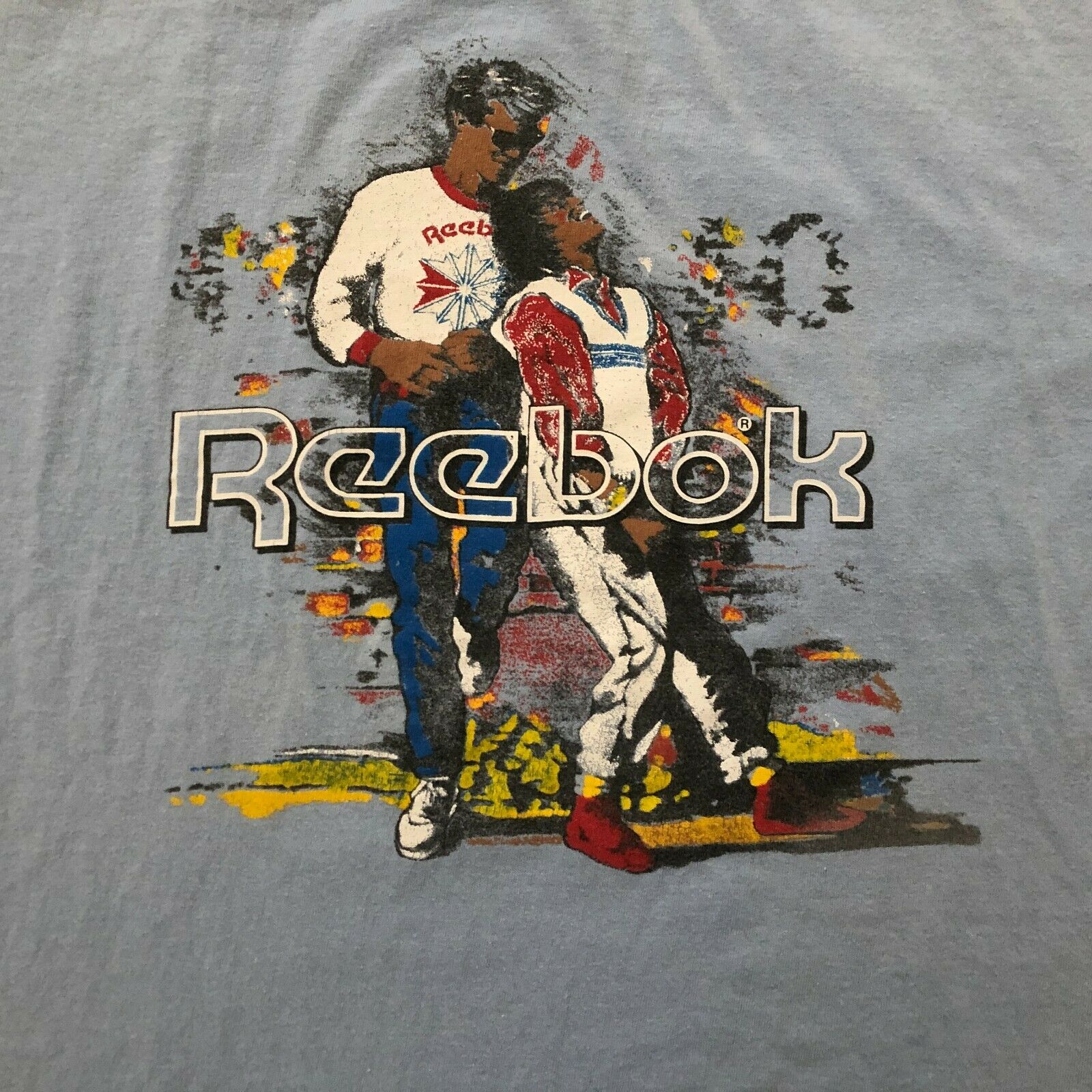 Reebok Light Blue '80s Vintage Graphic T-Shirt by Reebok | Shop THRILLING