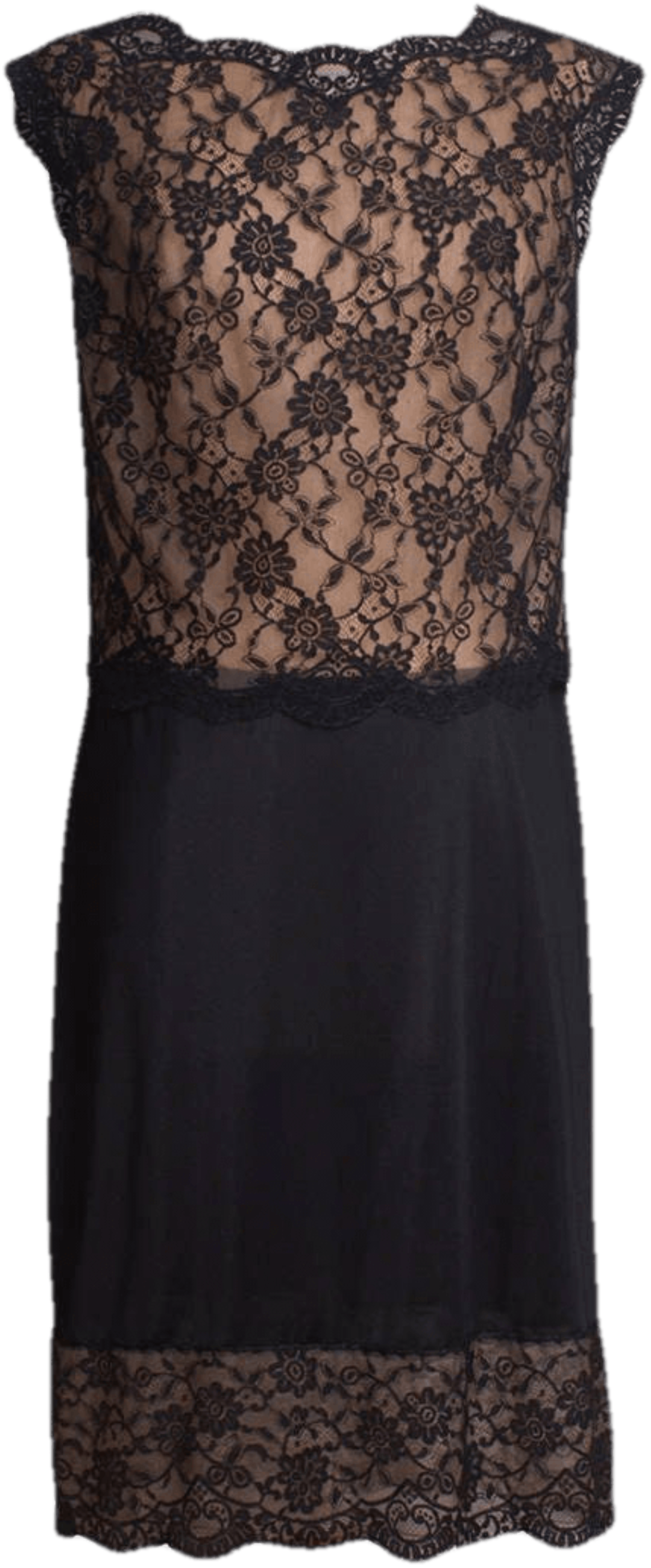 Vintage 60's Black Illusion Lace Slip by Gossard Artemis | Shop THRILLING