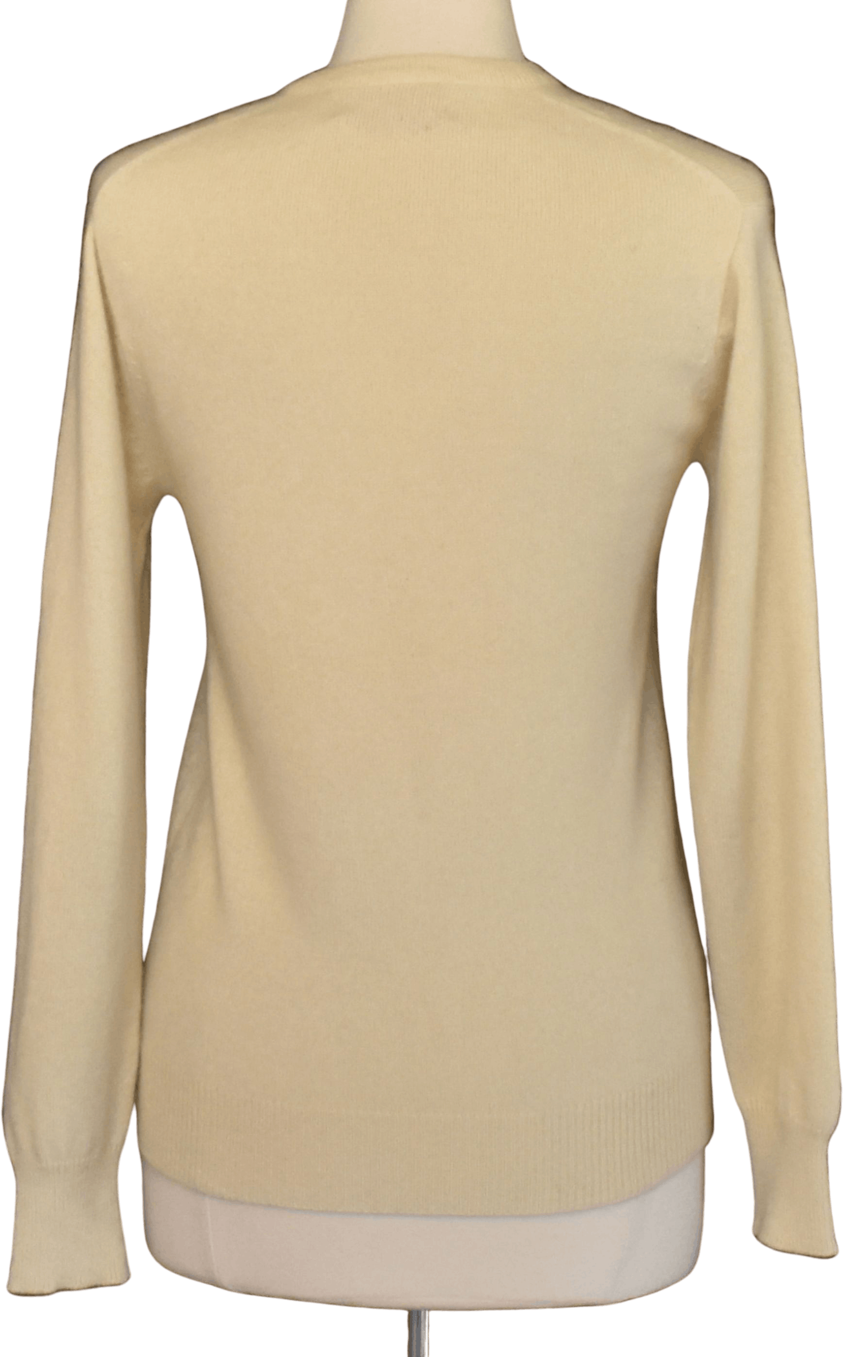 Vintage 60's Off White Cable Knit V-Neck Pullover Cashmere Sweater by ...
