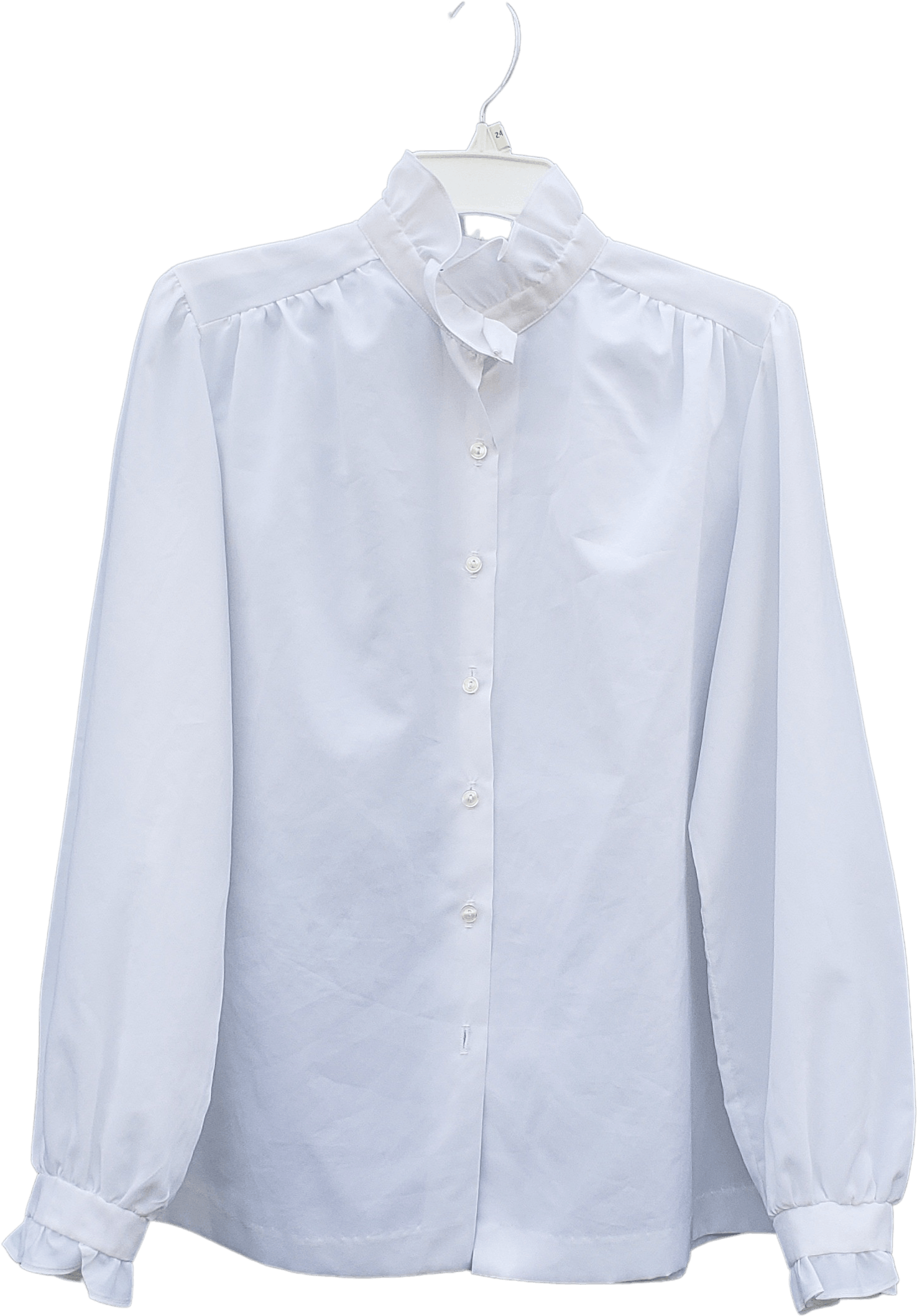 Vintage 70’s/80’s Edwardian Ruffle Collar and Cuff Blouse by Montgomery ...