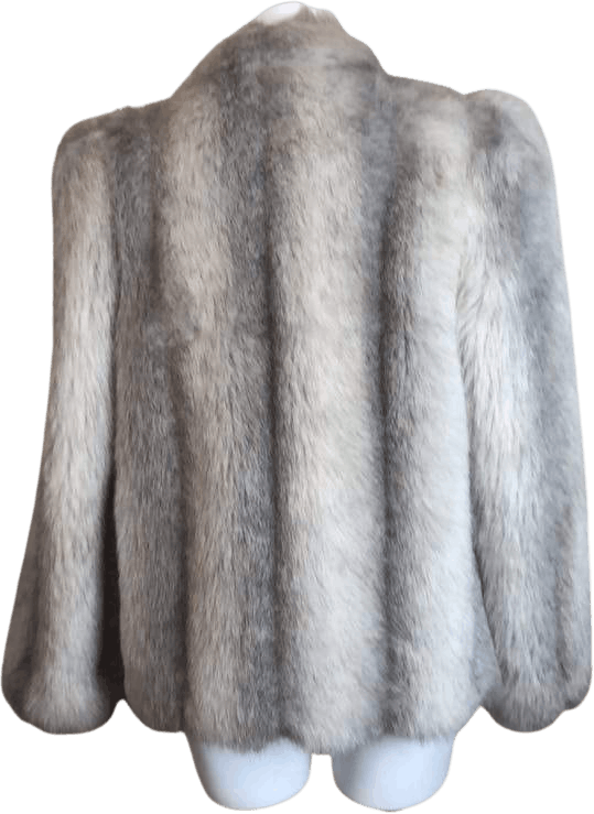 Vintage 70's/80's Variegated Gray Faux Fur Coat by Jordache | Shop ...