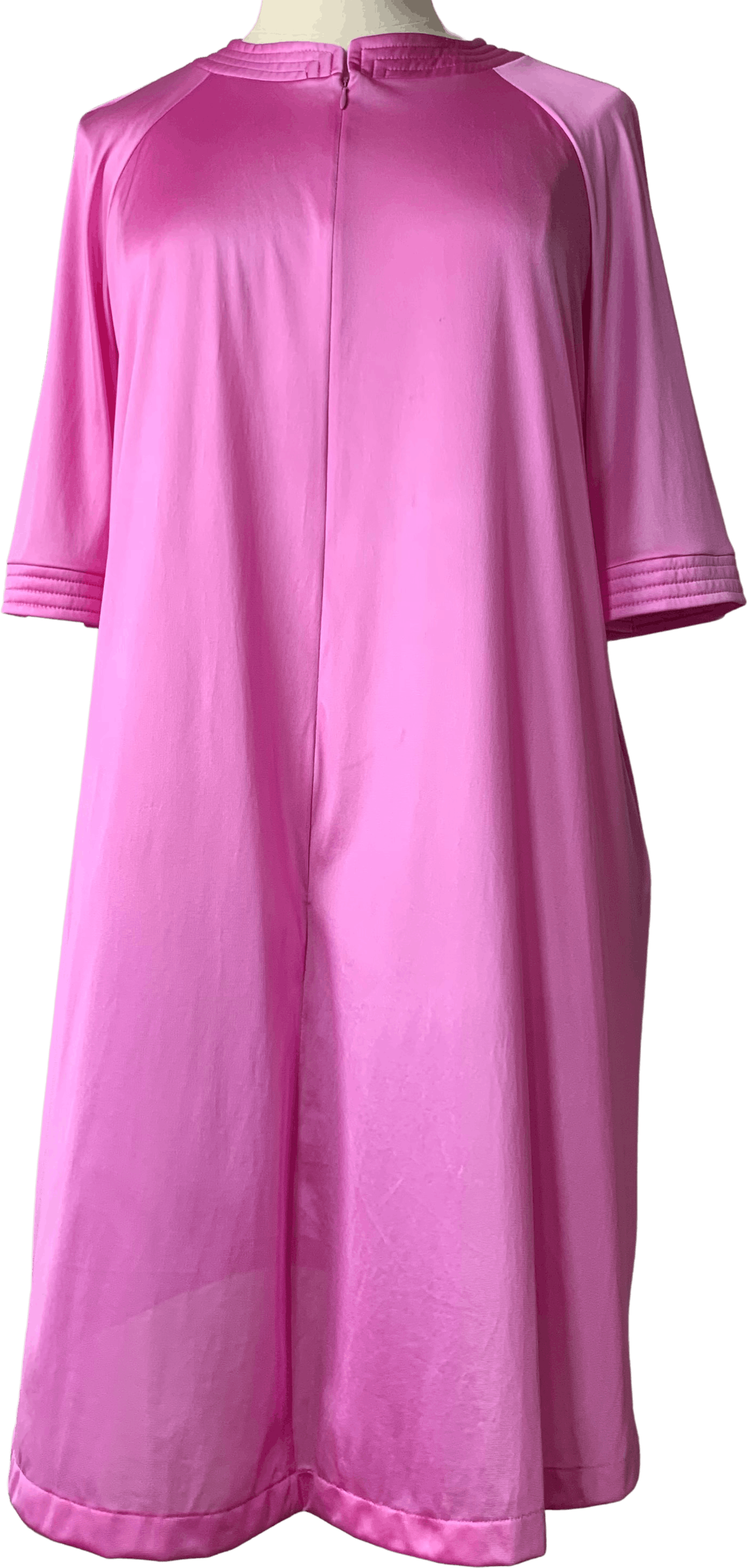 Vintage 70's Bubble Gum Pink Dress Robe by Vanity Fair Shop THRILLING
