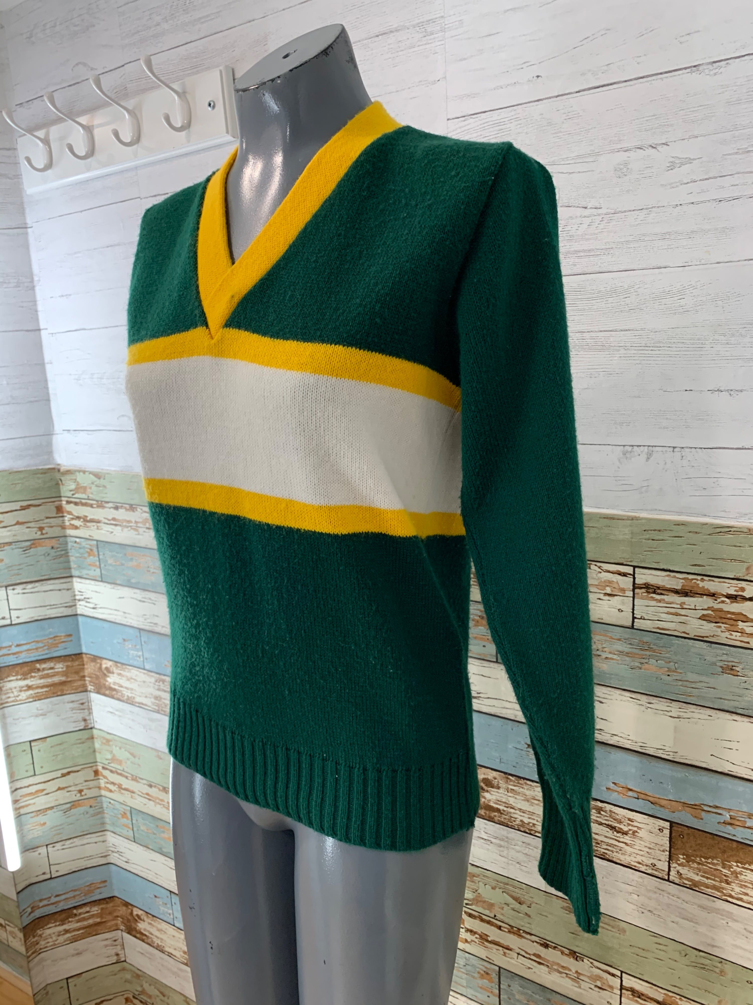 Vintage 70's Cheerleader V-Neck Sweater | Shop THRILLING