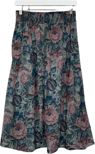 Vintage 70's Grandma Wallpaper Floral Midi Skirt | Shop THRILLING