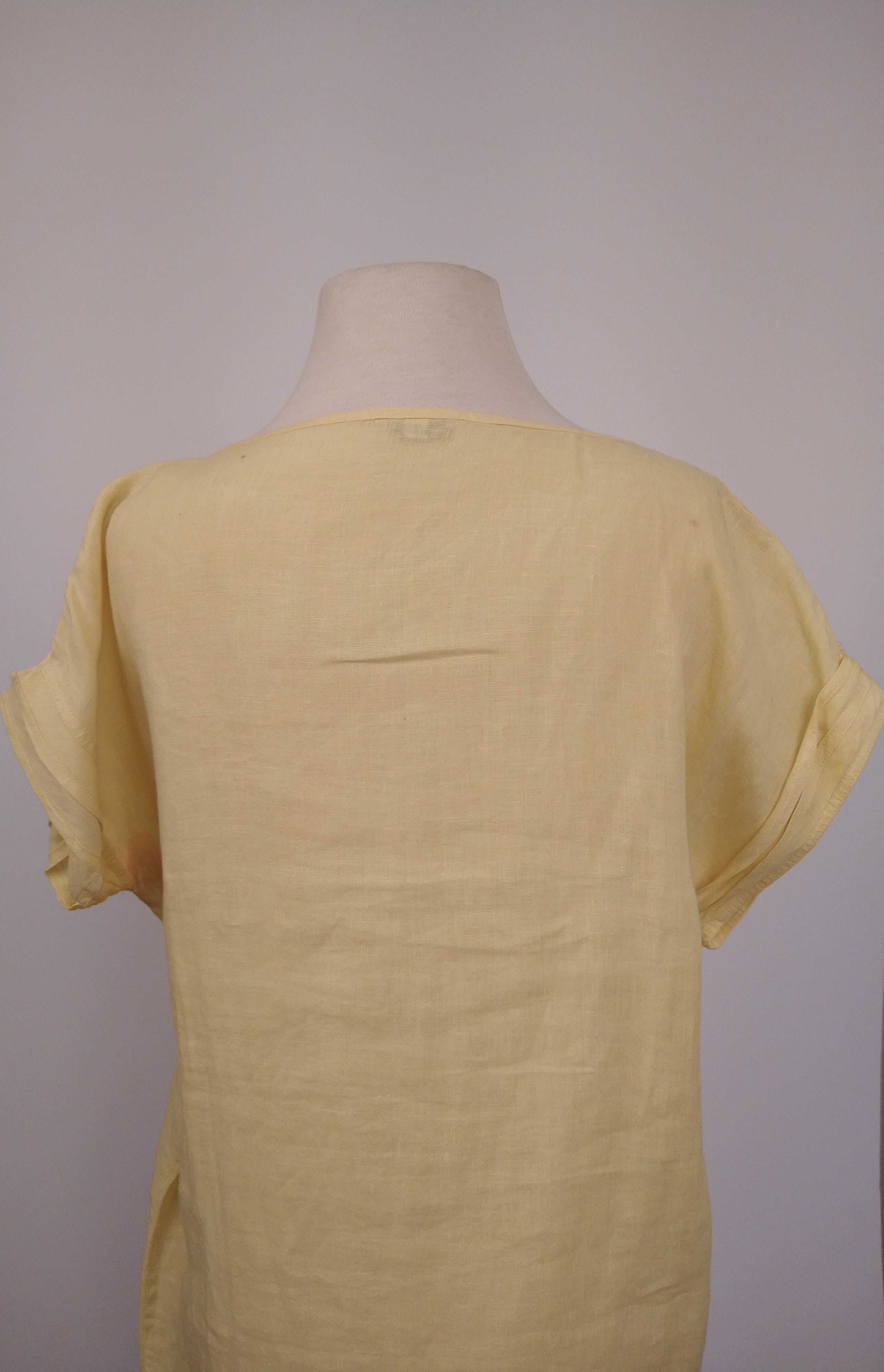 Vintage 70's Italian Yellow Linen Boxy Shift Dress by Gianni Versace ...