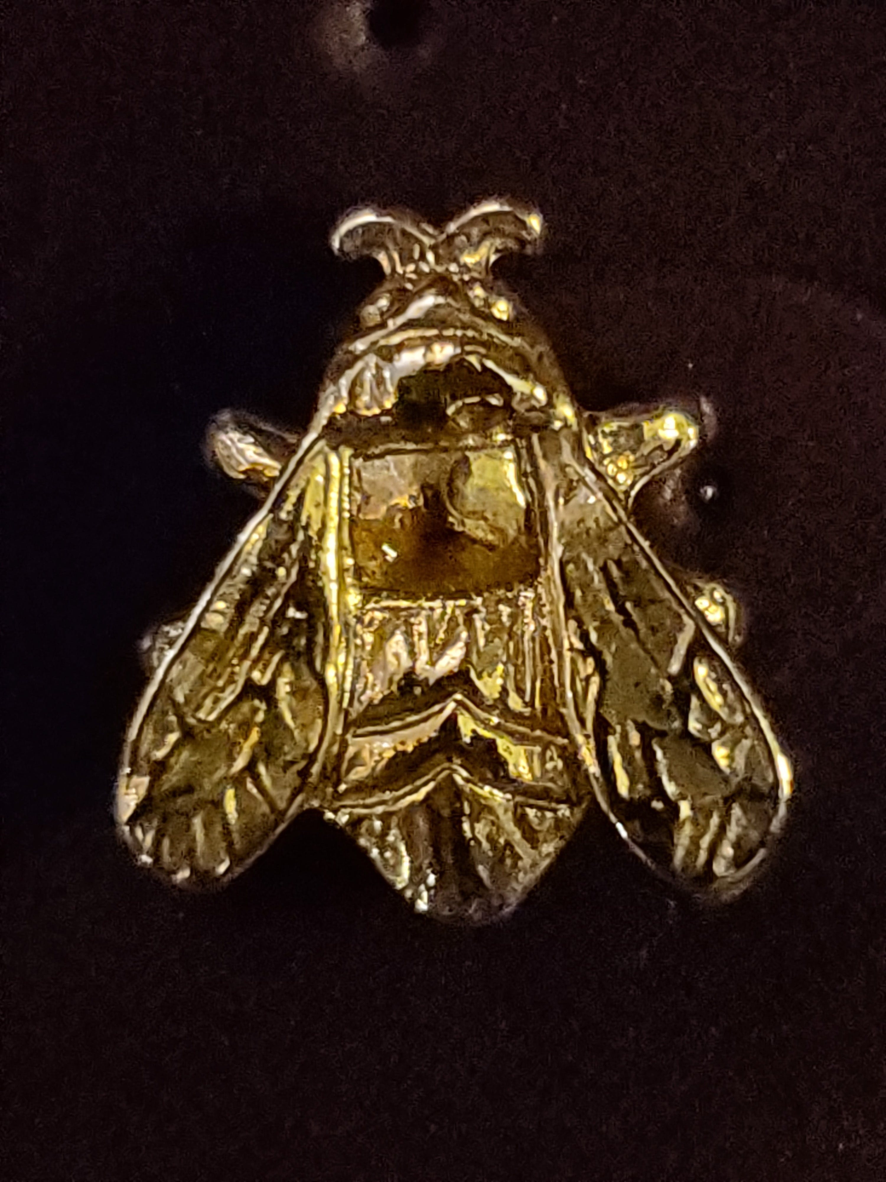 Vintage 70's Deadstock Goldtone Realistic Fly Tack Pin | Shop THRILLING