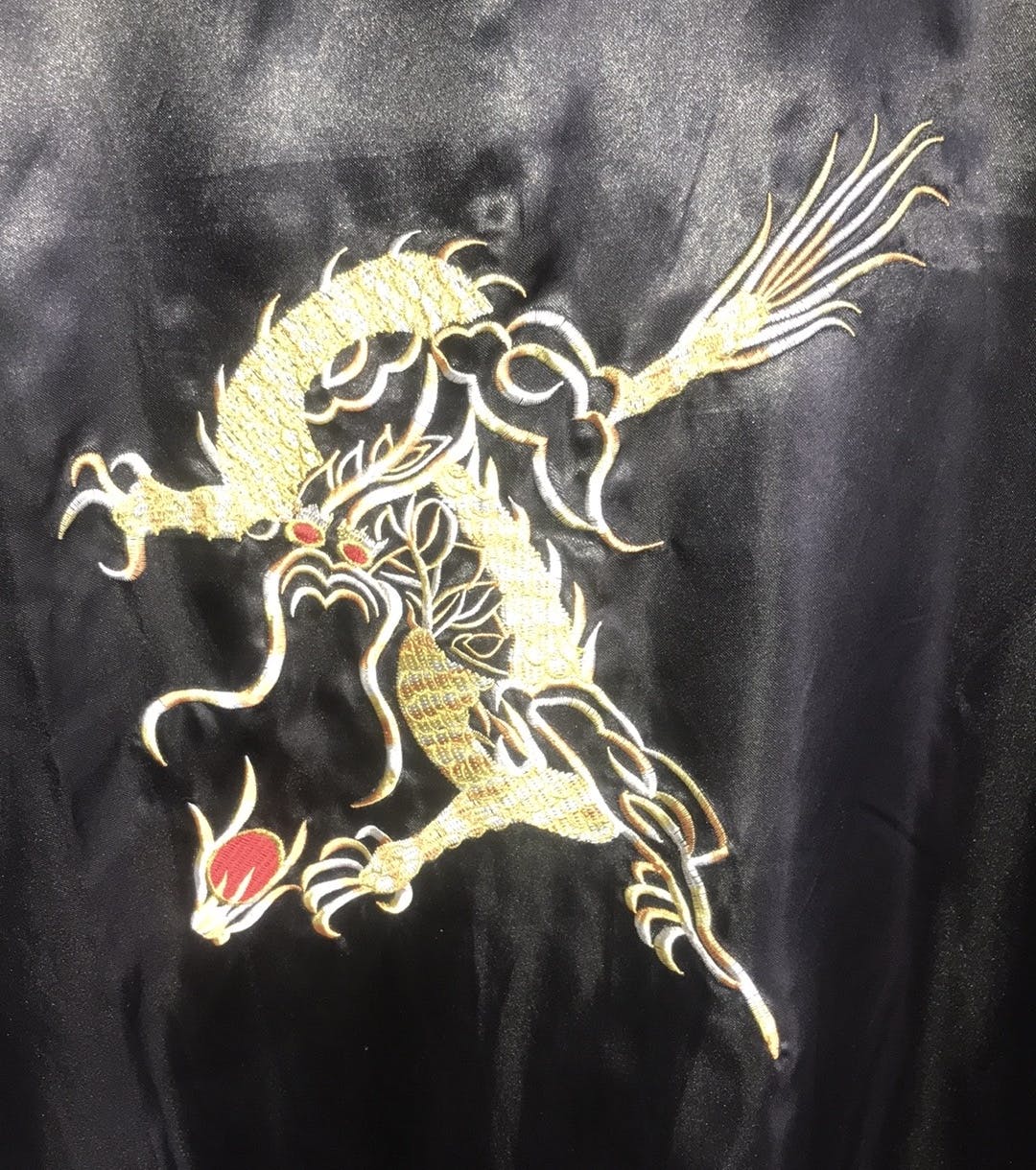 Vintage 90's Embroidered Reversible Dragon Robe | Shop THRILLING