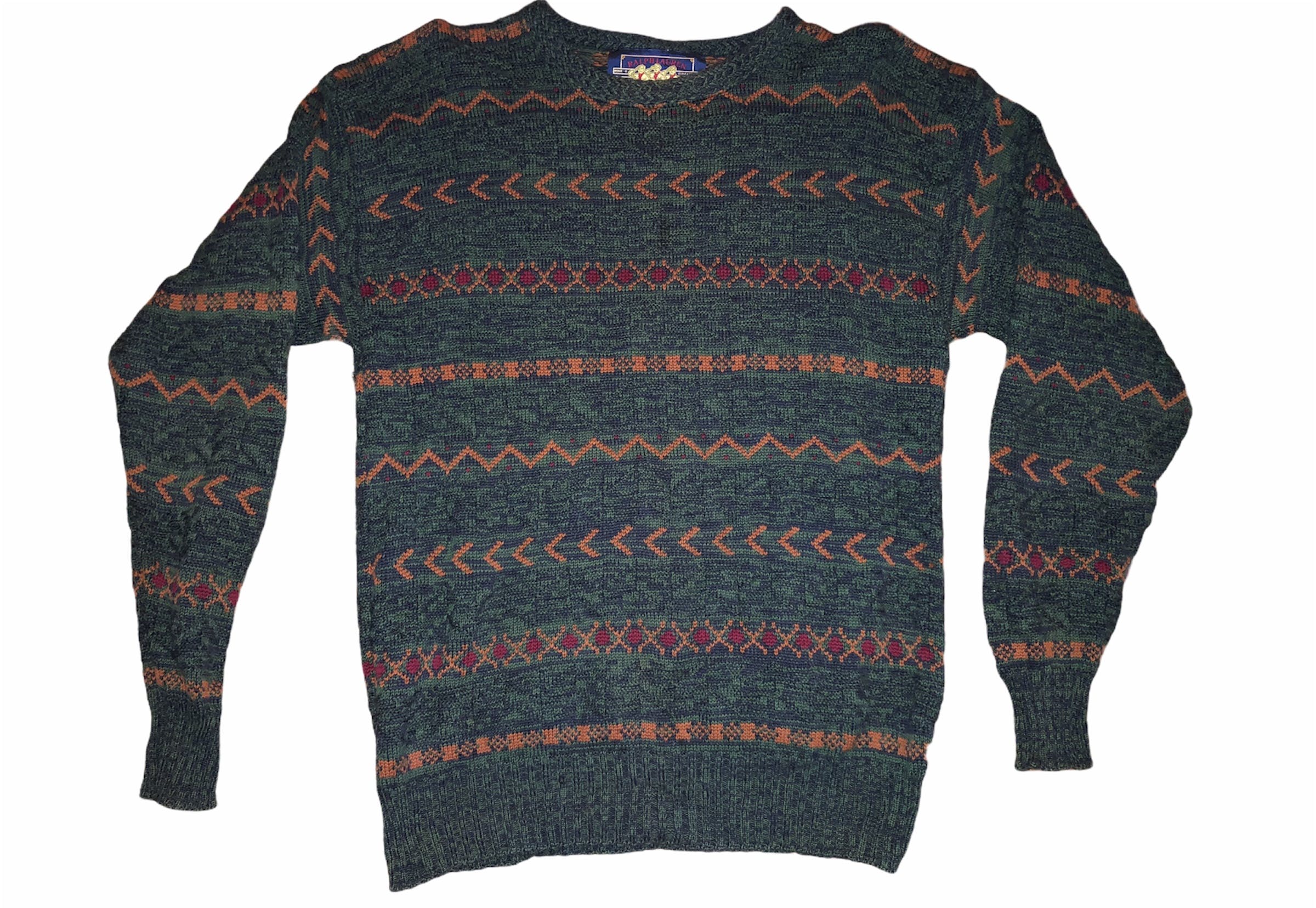 80S CHAPS RALPH LAUREN knit sweater 3L-
