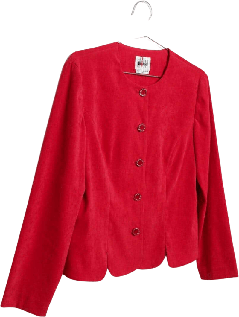 Vintage 80's Faux Suede Jackey w Abstract Buttons | Shop THRILLING