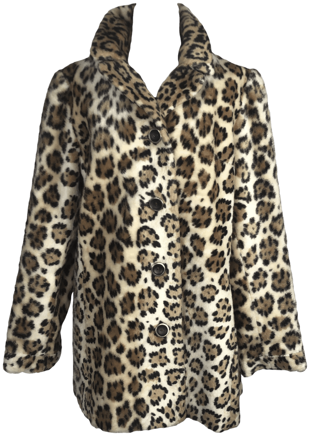 Vintage 80’s Leopard Faux Fur Coat | Shop THRILLING