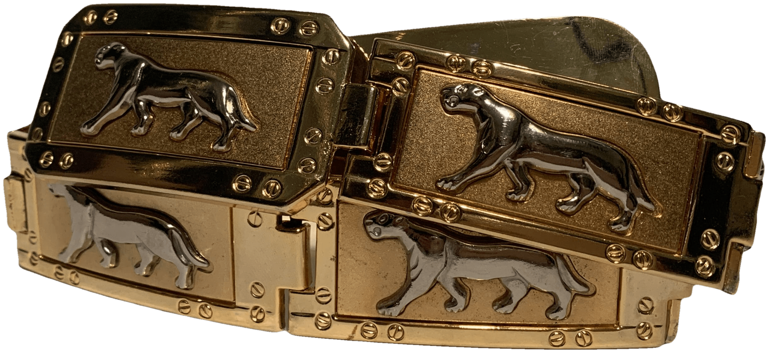 Vintage 80’s Panther Chain Link Belt Shop THRILLING