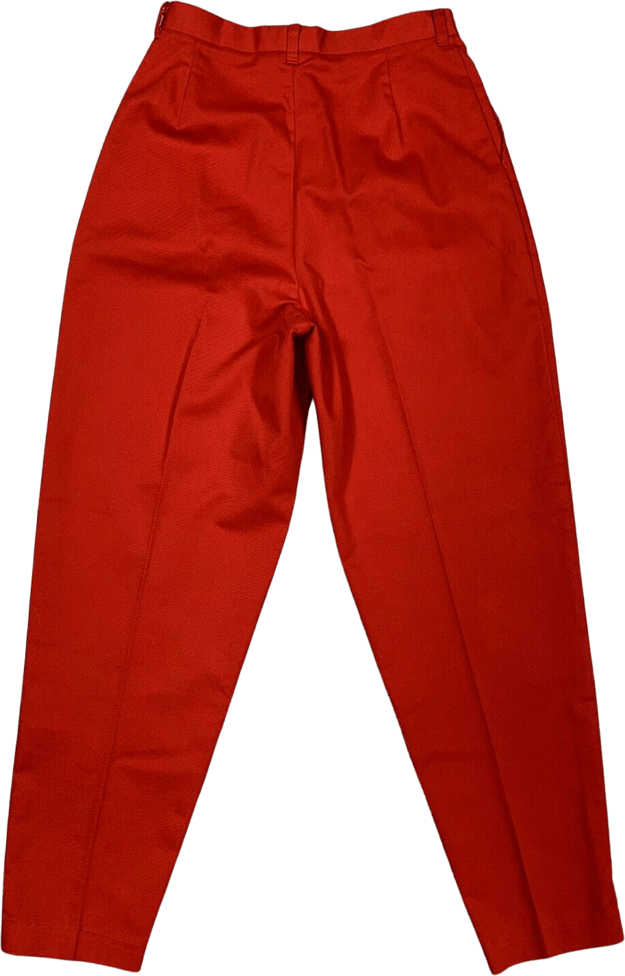 Vintage 80's Red High Pleated Waist Tapered Carrot Trousers by Palmetto ...