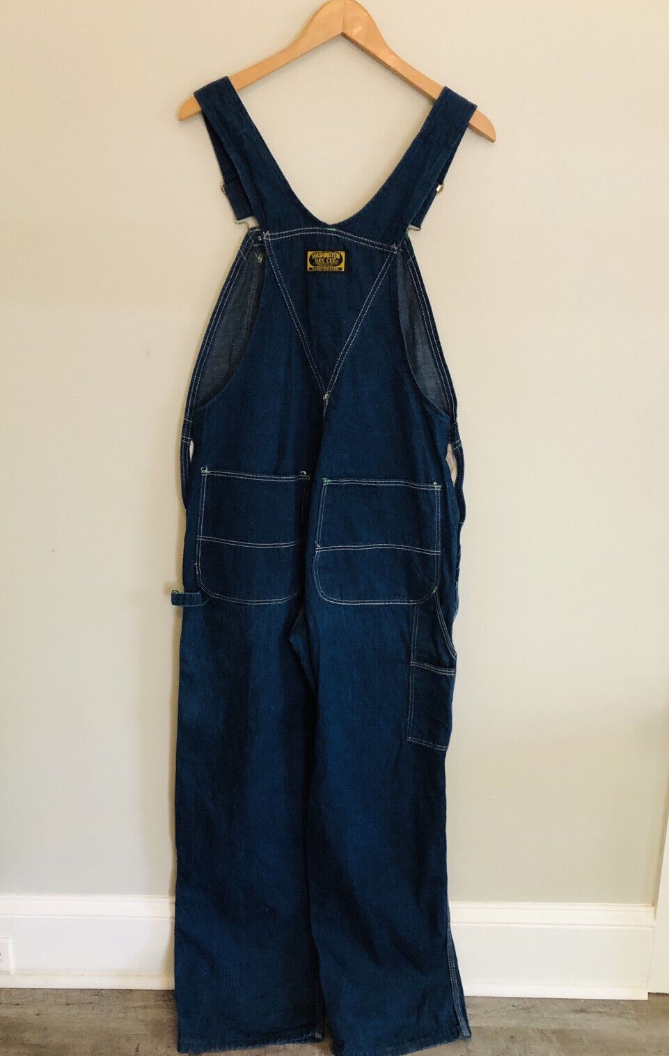 Vintage Denim Overall Jean Button Fly Sanforized 60s 70s Mens Womens by ...