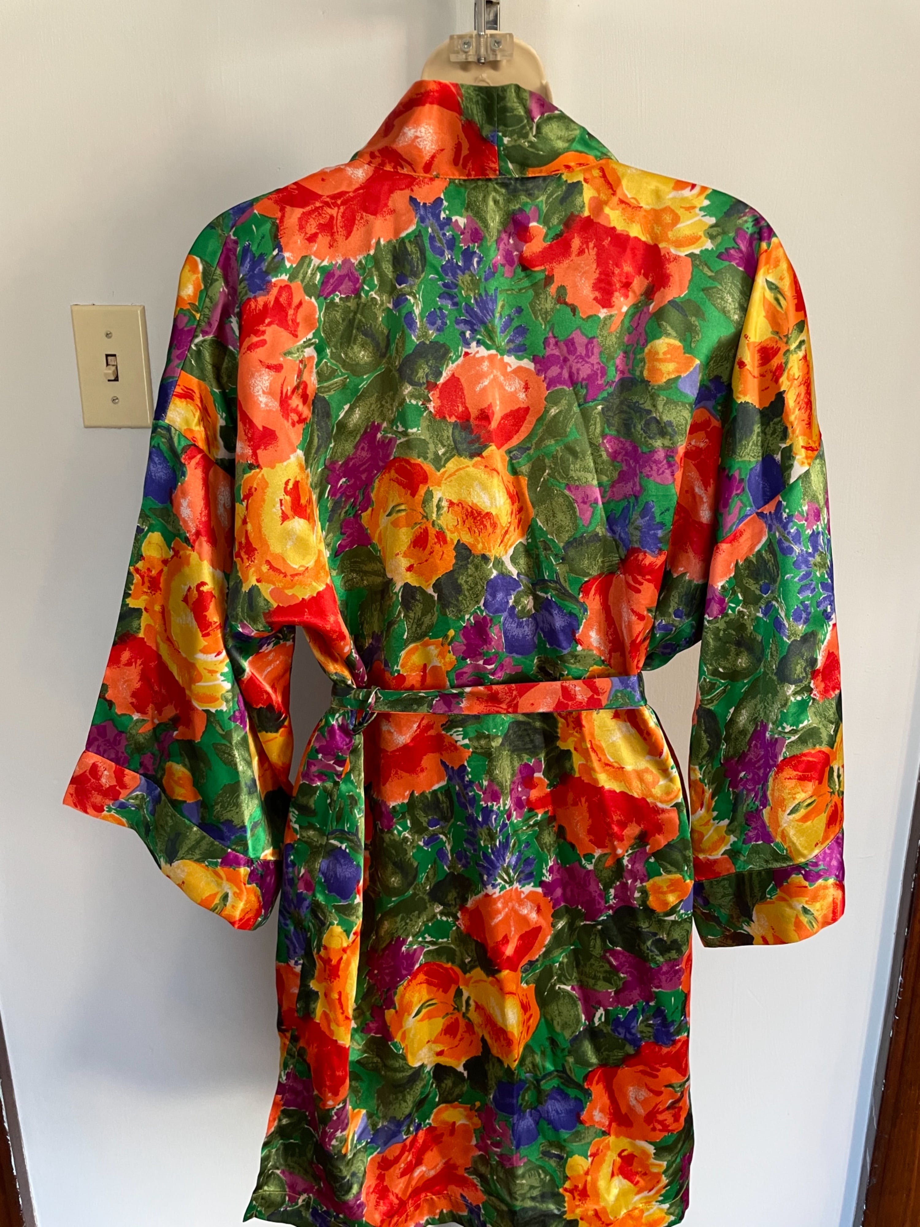 90s Robe Vintage 90’s Bright Floral Robe by Victoria’s Secret | Shop THRILLING