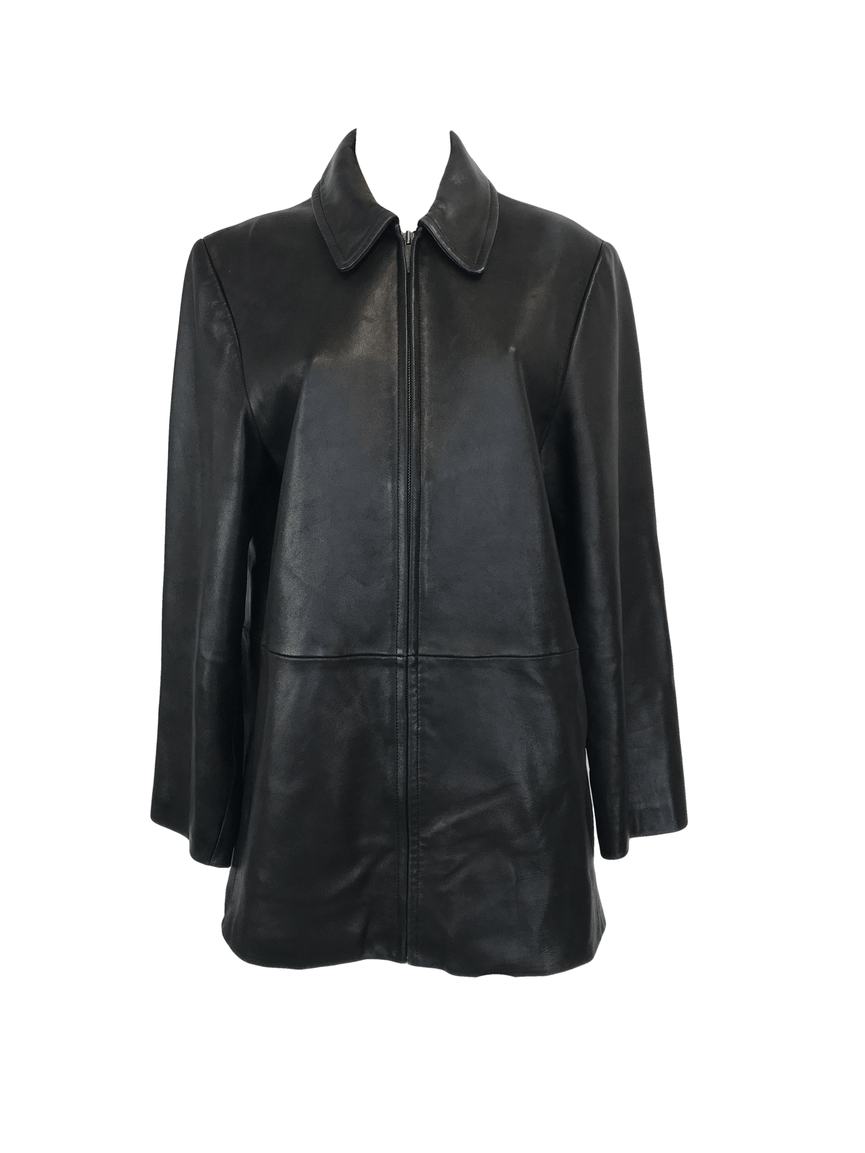 Liz claiborne sale black leather jacket