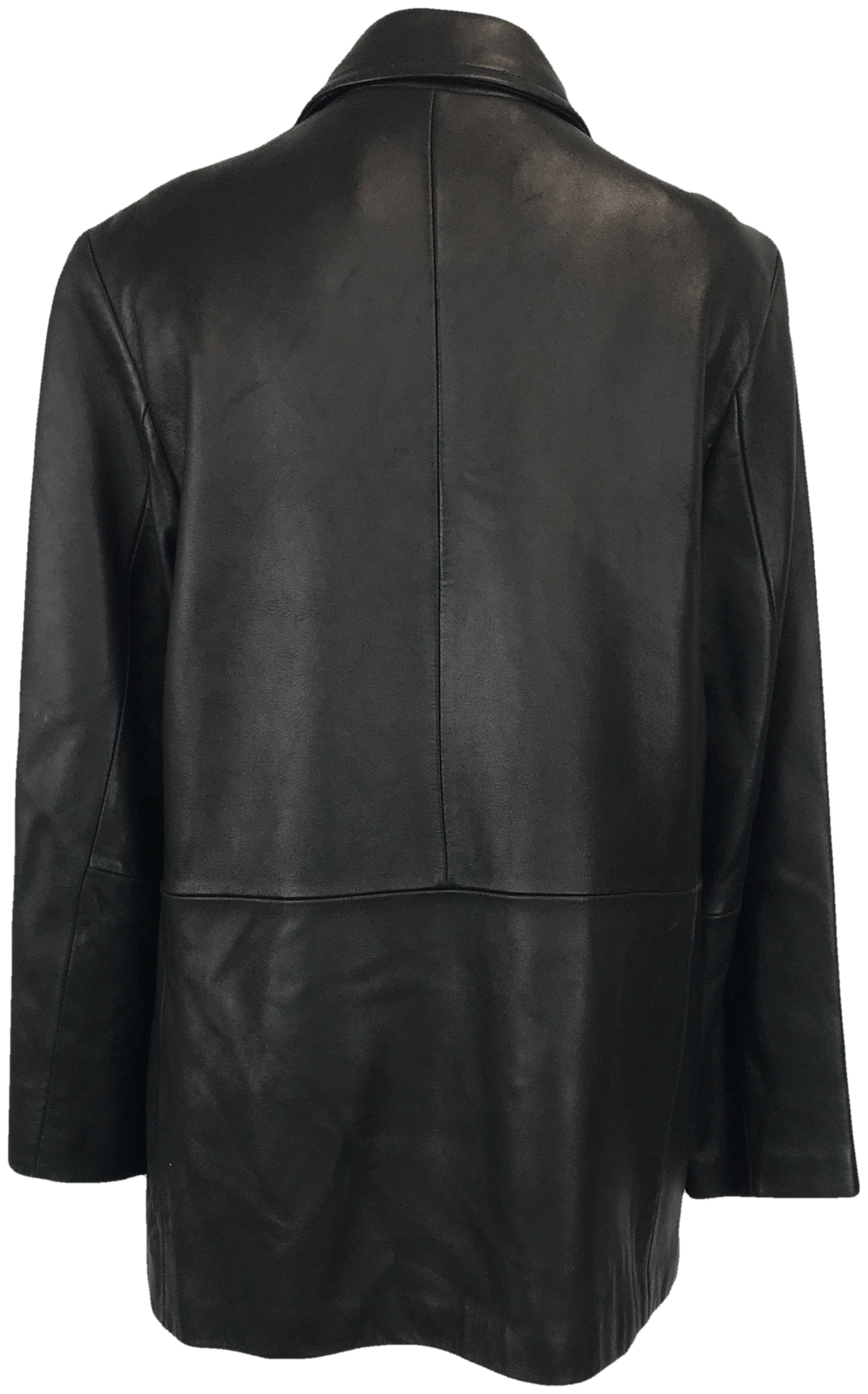 Liz claiborne black leather jacket online