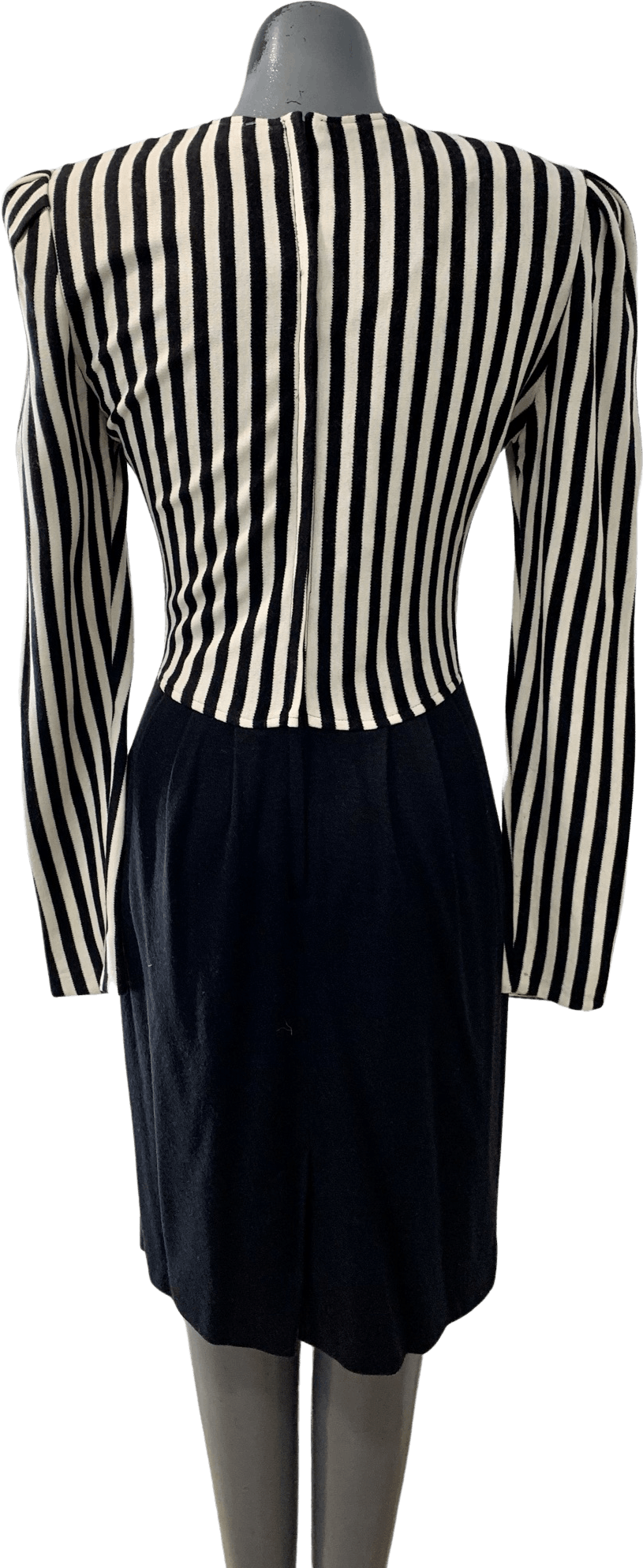 Vintage 90's Long Sleeve Asymmetrical Striped Bust Dress by Choon ...