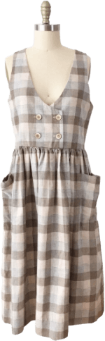 Vintage 90's Plaid Cotton Jumper Dress | Shop THRILLING