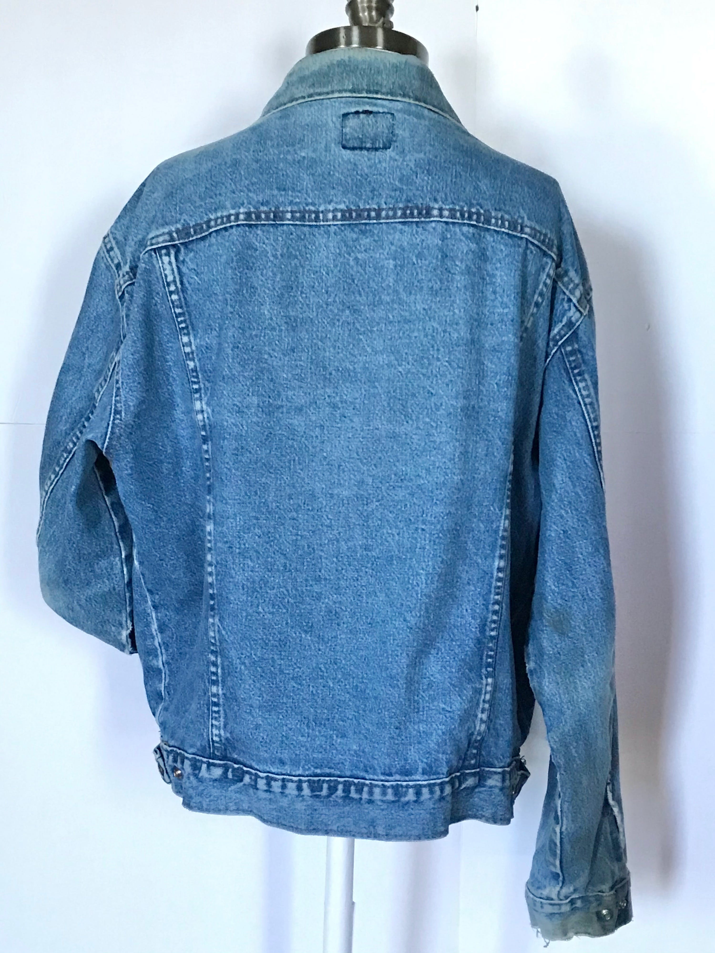 Vintage 90's Western Denim Jean Jacket by Saddle King Western | Shop ...