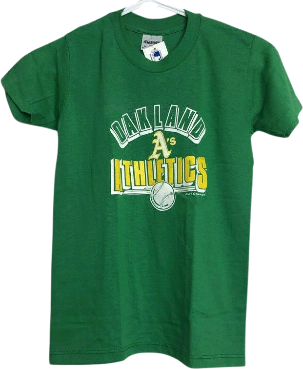 Vintage Deadstock 1988 Oakland Athletics MLB Baseball Shirt 