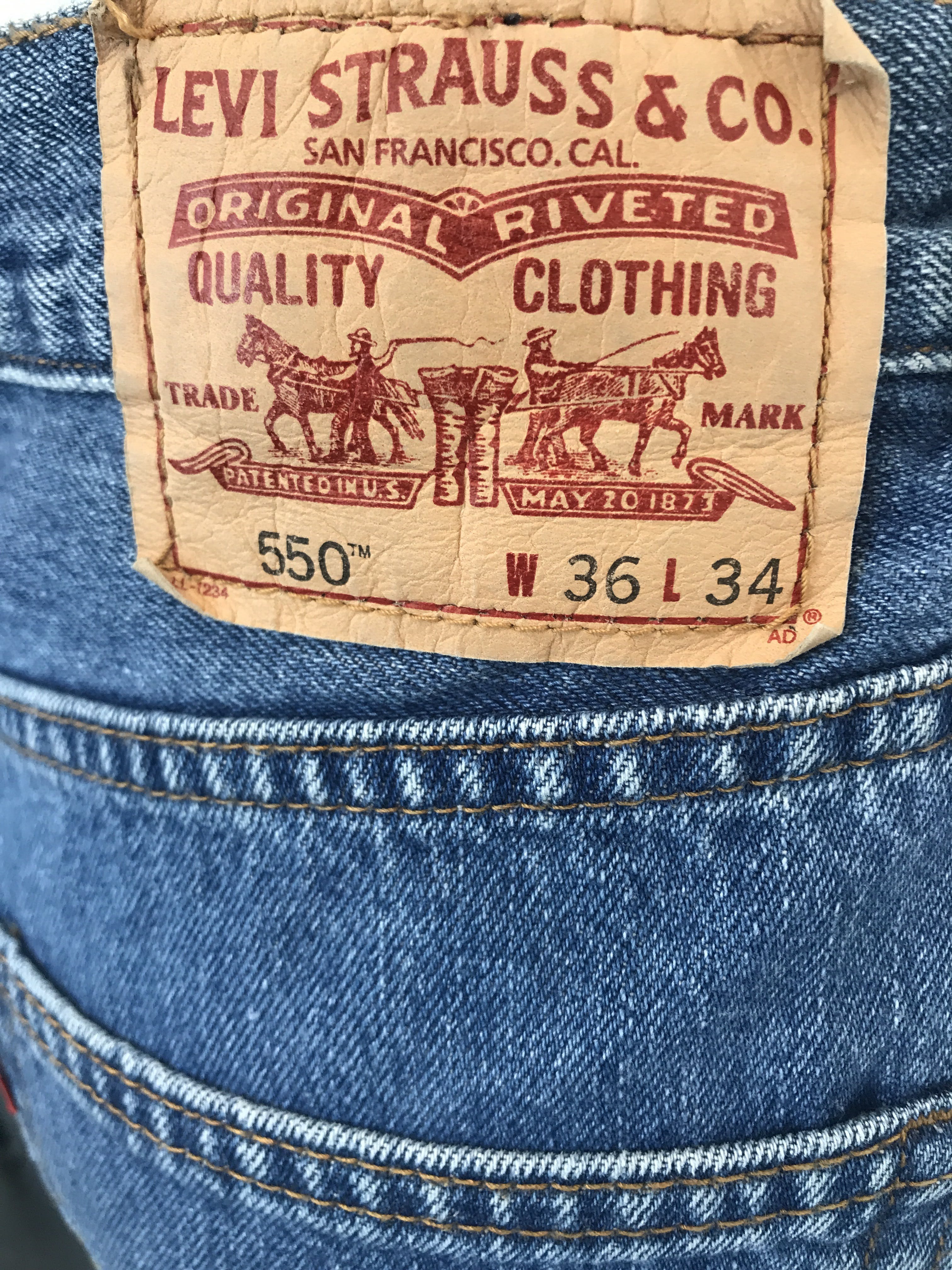 Vintage Reworked 550 Relaxed Fit Jeans by Levi's | Shop THRILLING