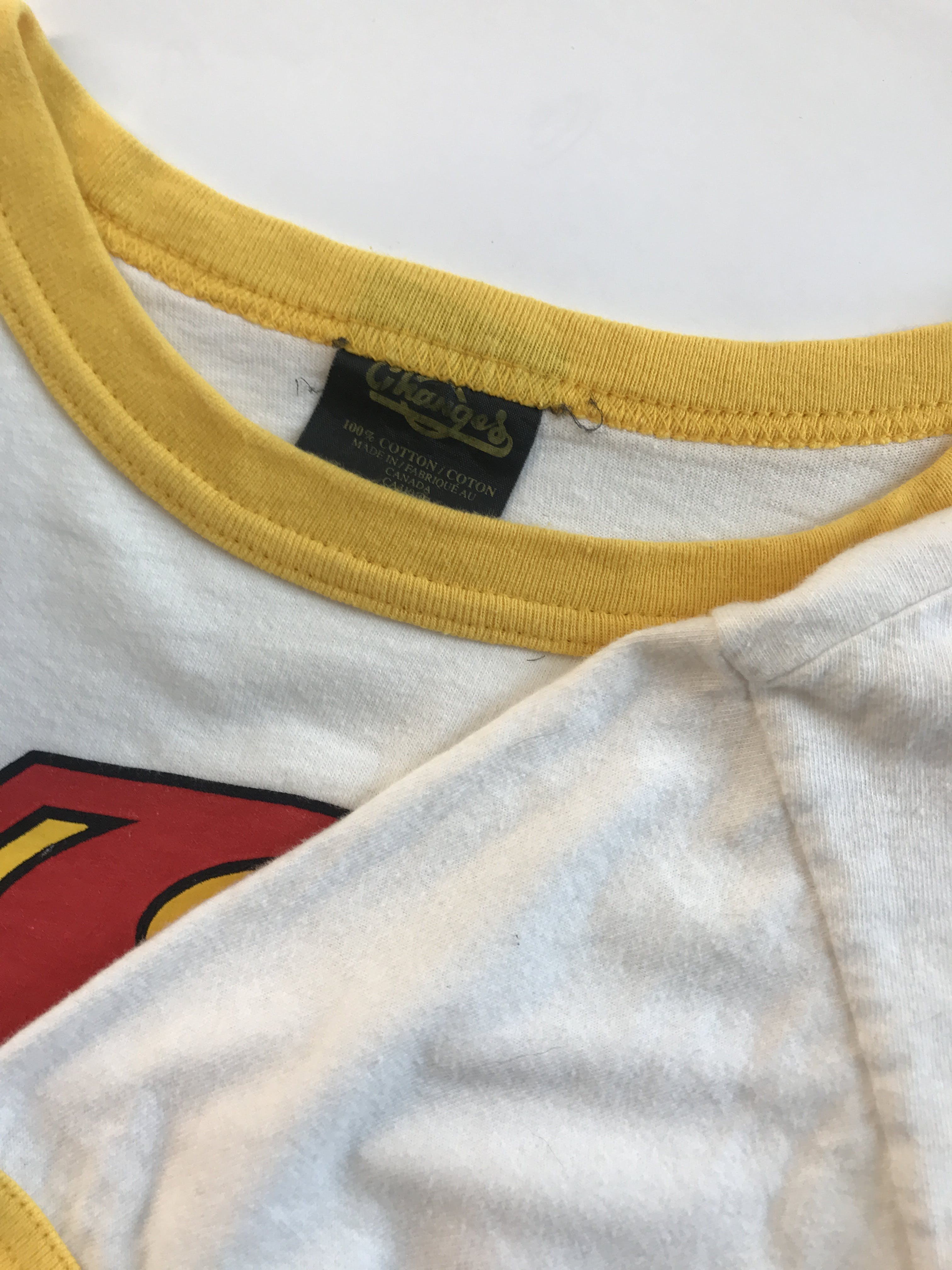 Vintage Superman Logo Ringer T-Shirt by Changes | Shop THRILLING