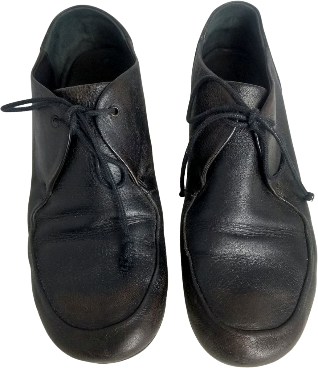 Distressed 2025 leather shoes