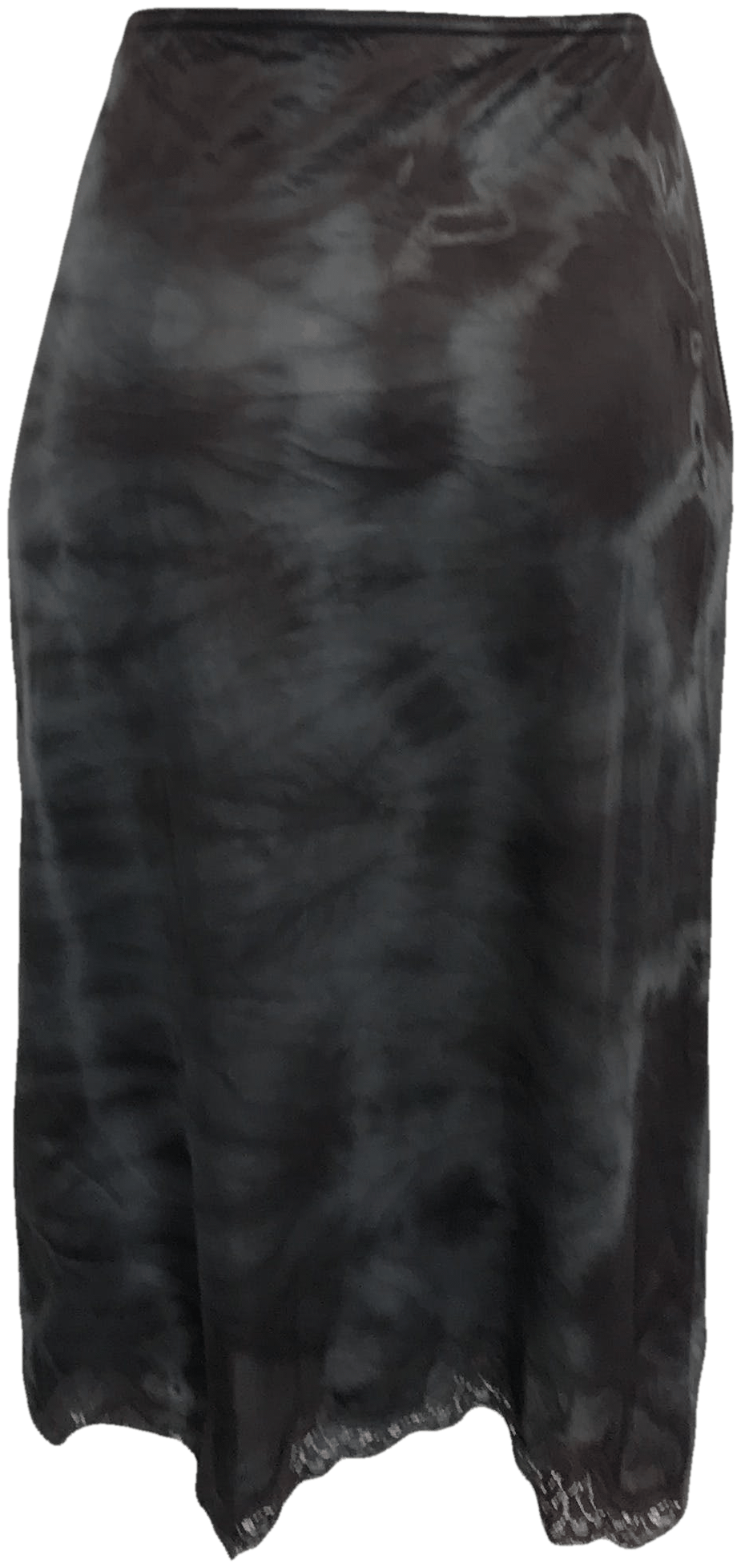 Vintage Gray Tie Dye Half Slip with Cross Embellishment Shop THRILLING