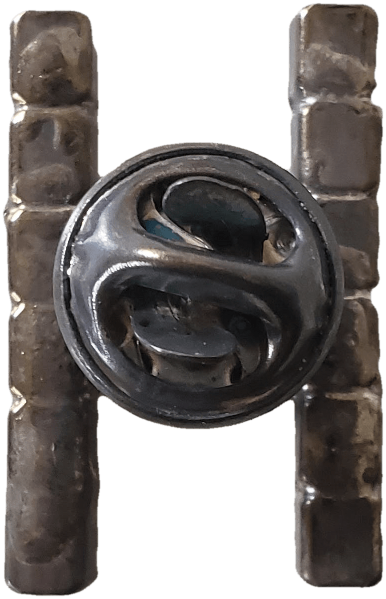 H Shape Pin Vintage Crystal