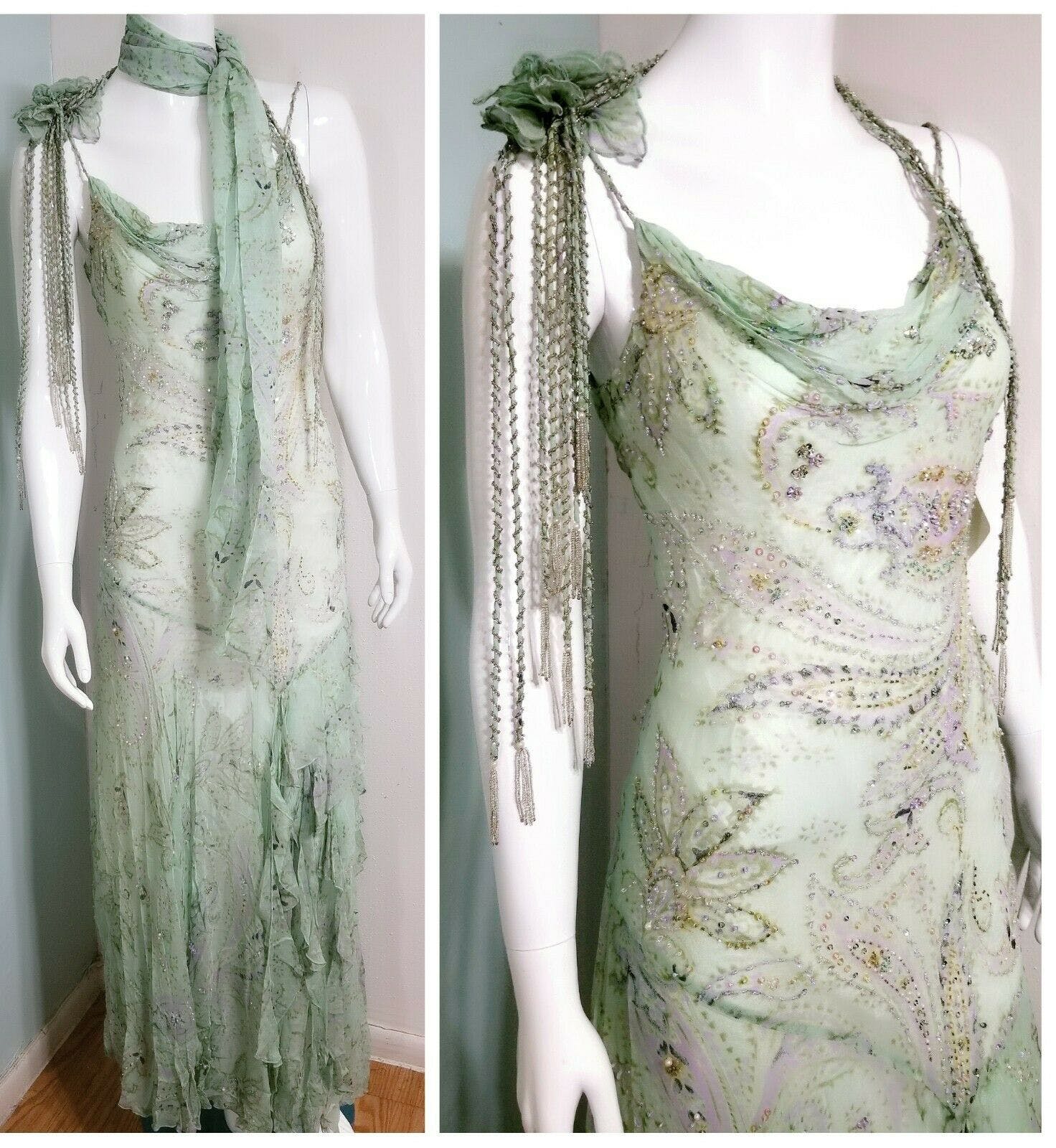 Vintage 90's Beaded Flapper Dress by Diane Freis | Shop THRILLING
