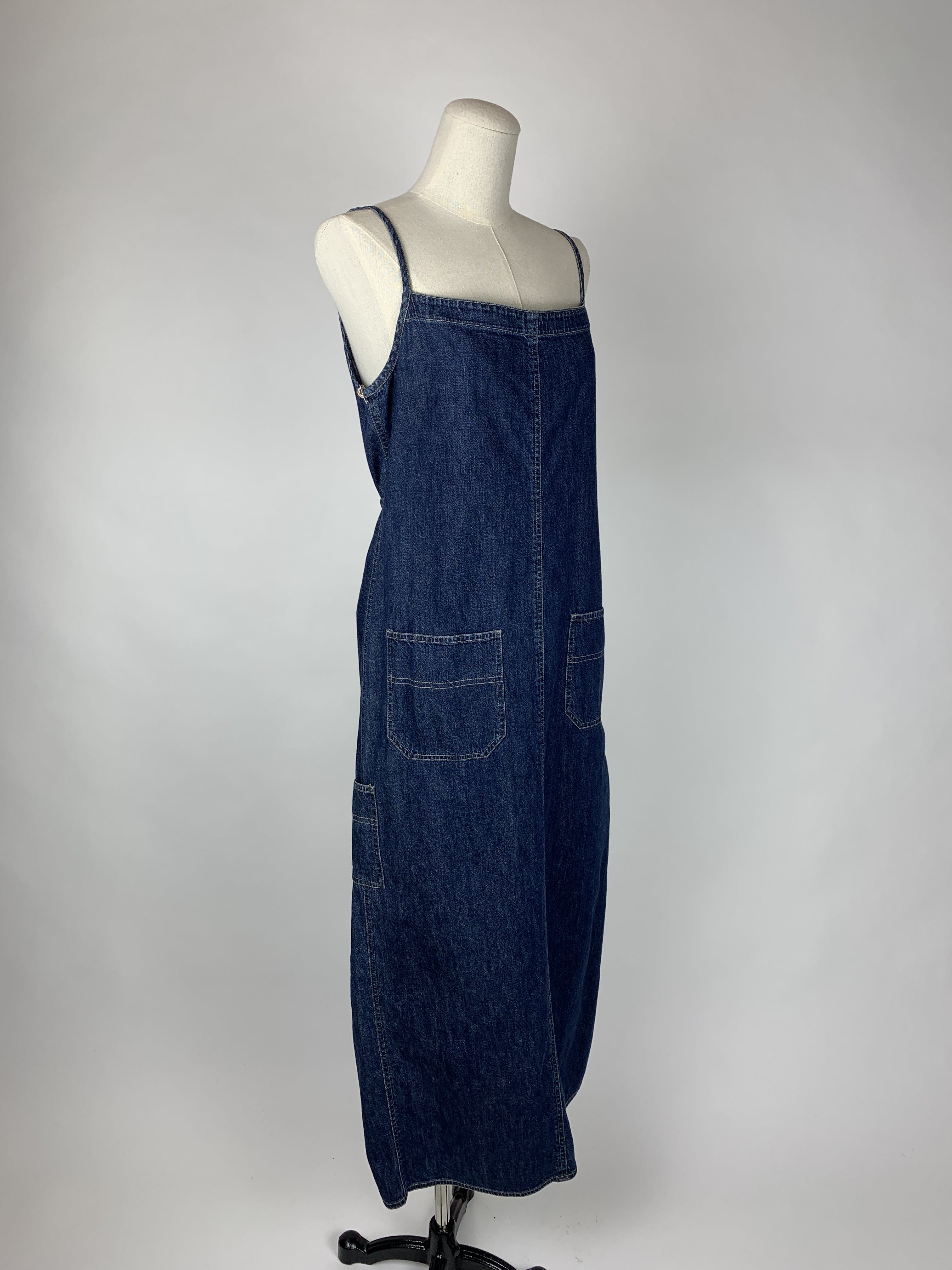 Vintage Denim Spaghetti Strap Maxi Dress | Shop THRILLING
