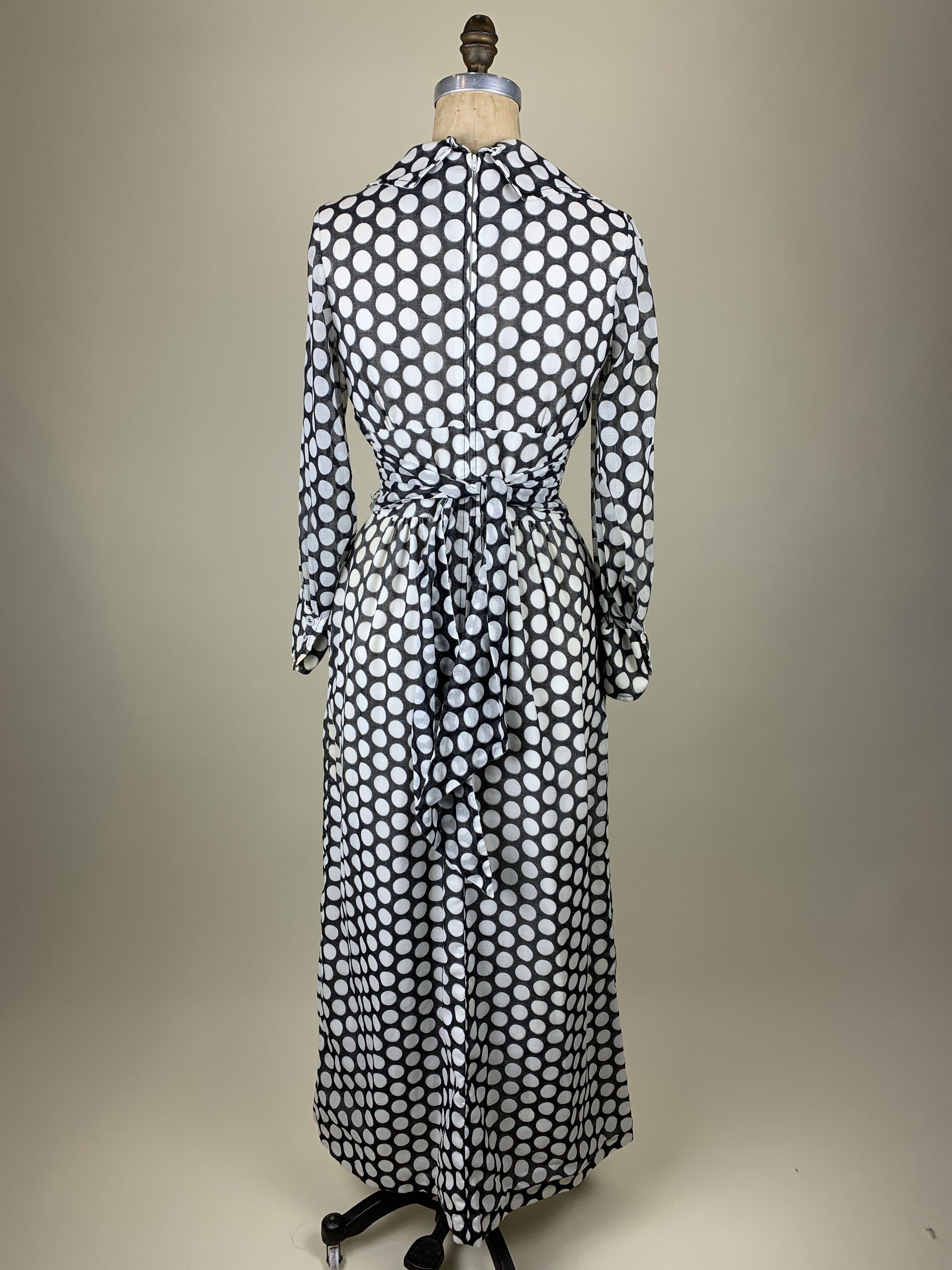 Vintage 70's Polka Dot Maxi Dress | Shop THRILLING