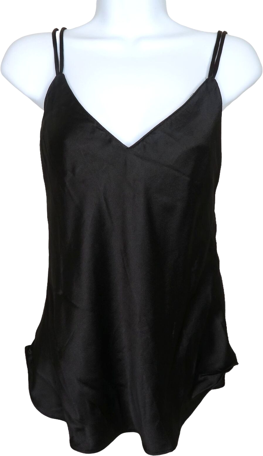 Vintage Bra Top Shell M Black Tank Top Usa Made by Fredericks of Holly