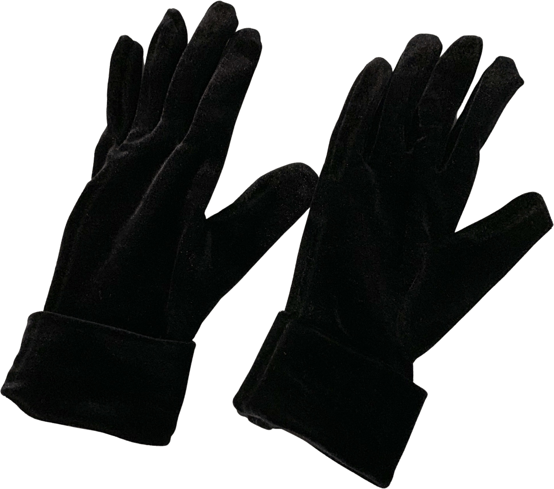 Vintage Black Velvet Gloves Shop THRILLING