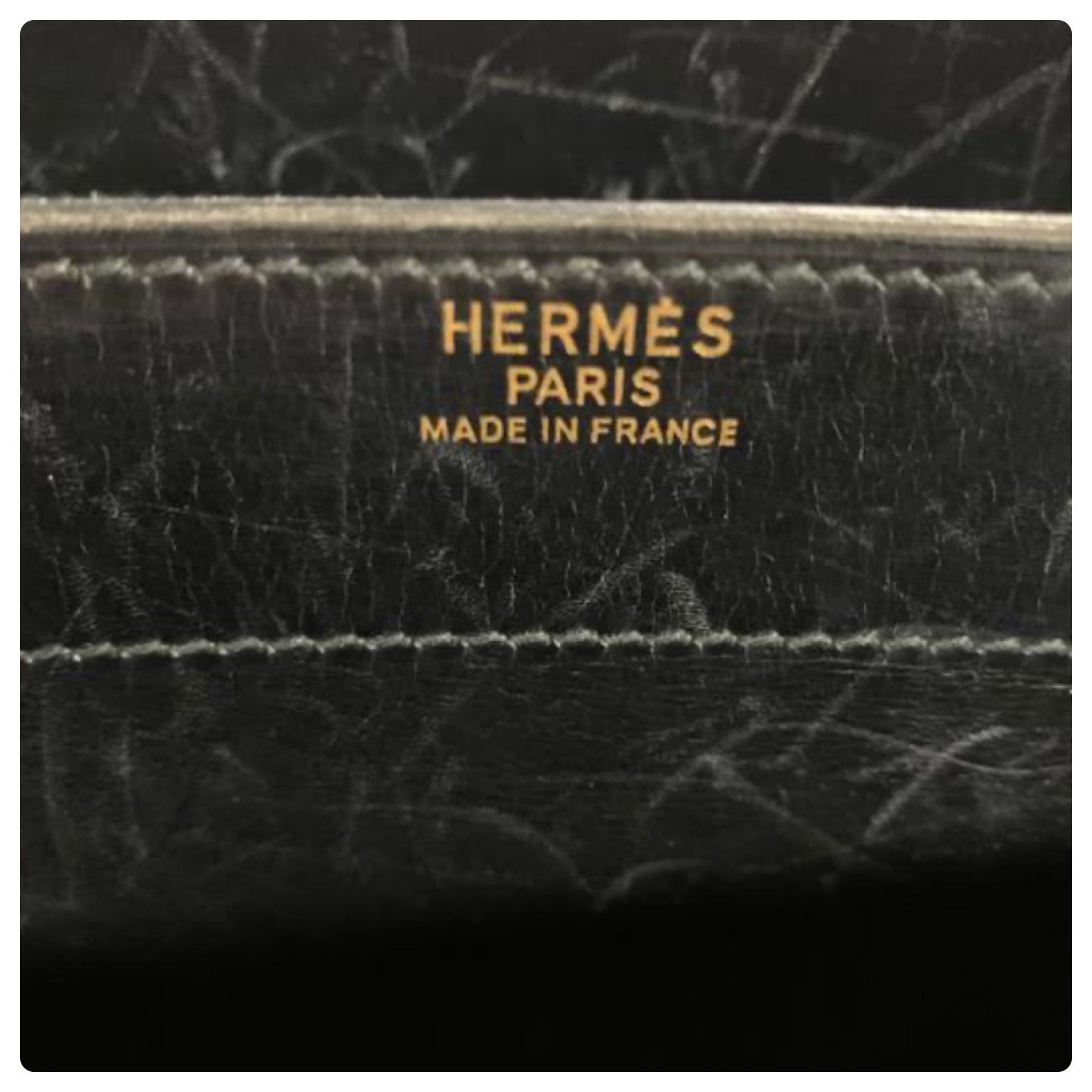 Vintage Hermès Black Calfskin Leather Sac À Dépèche by Hermès | Shop ...