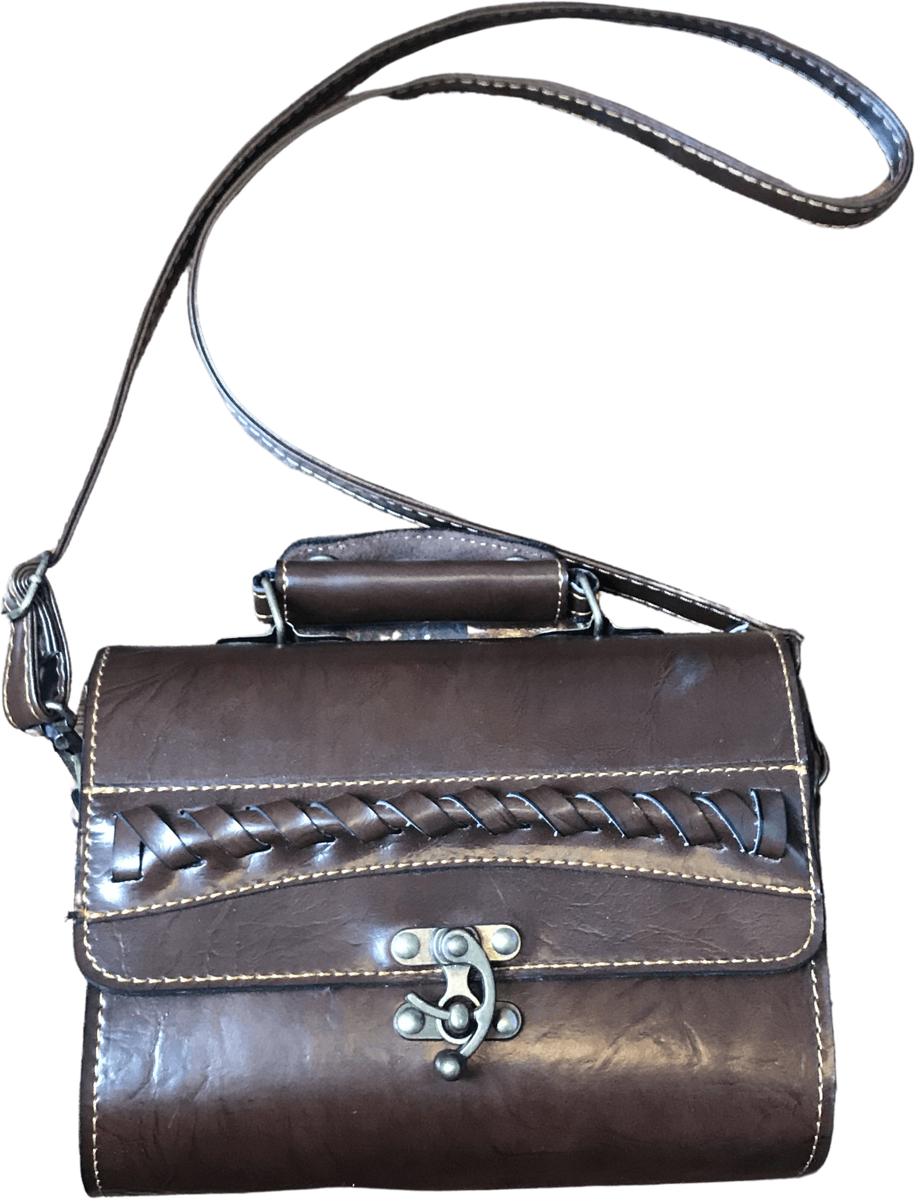 Vintage Brown Crossbody Leather Purse | Shop THRILLING