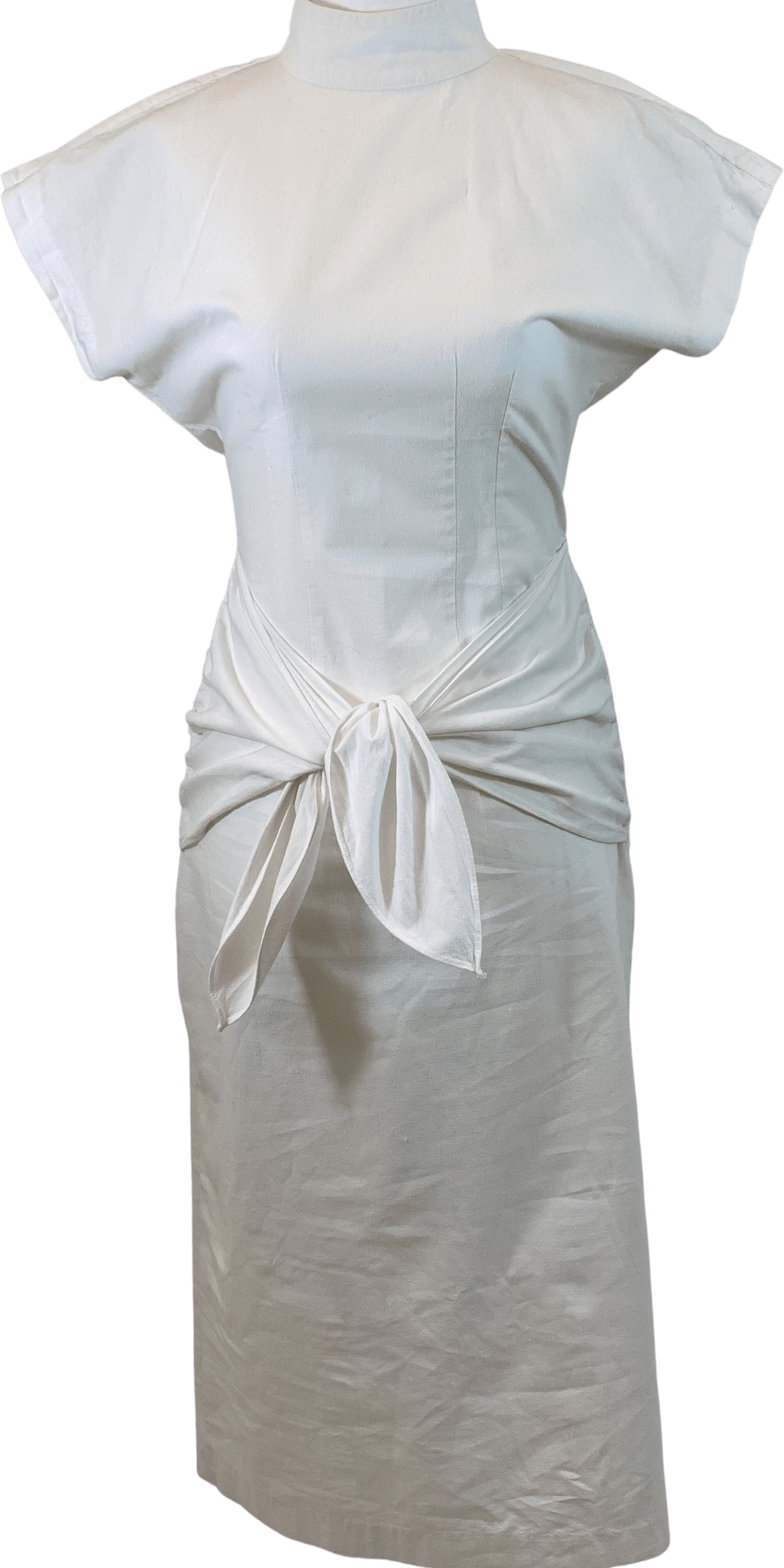 Vintage 80's White Cotton Cocktail Dress | Shop THRILLING