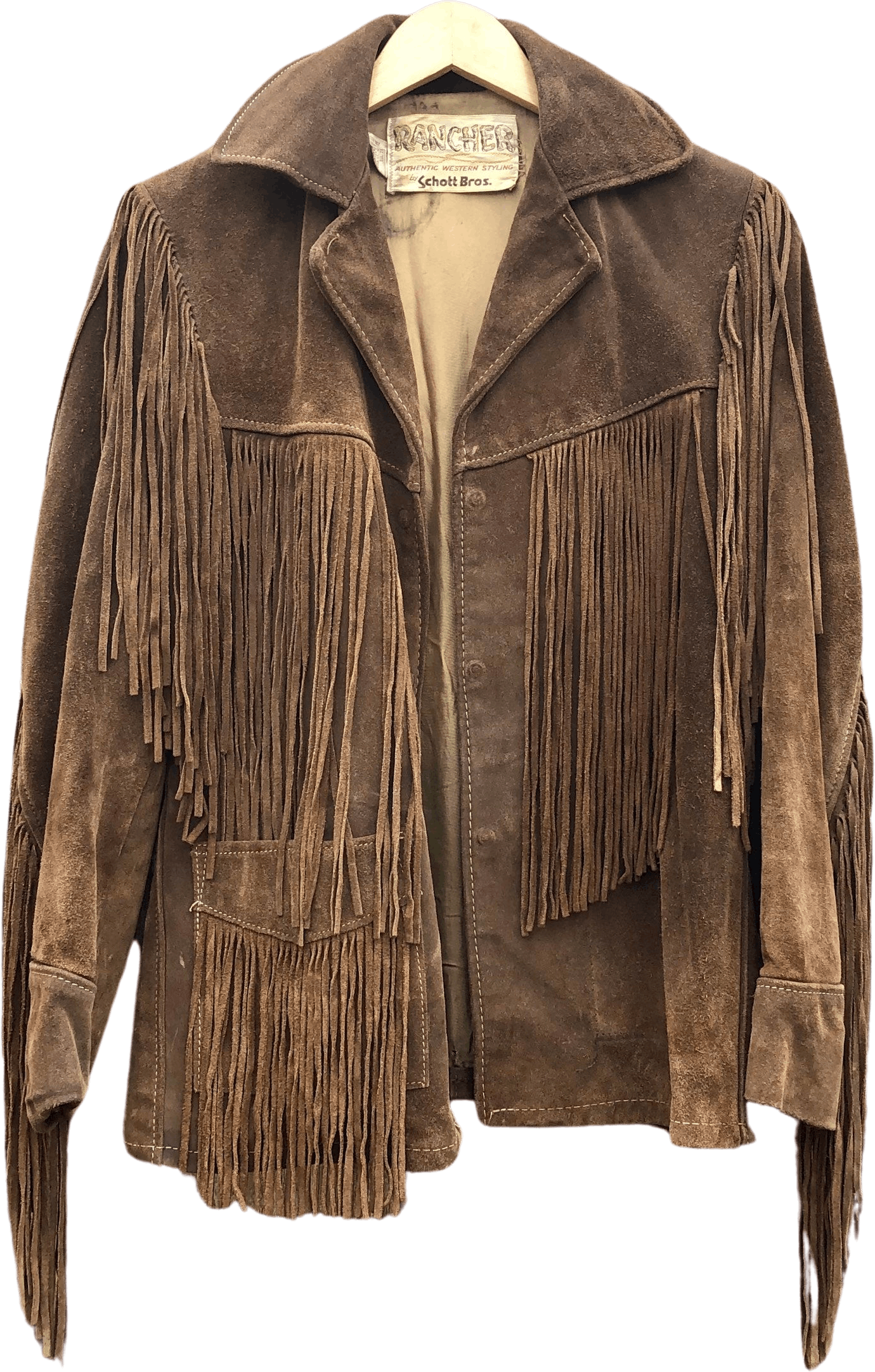 Vintage 70's Western Fringed Leather Jacket by Rancher | Shop THRILLING