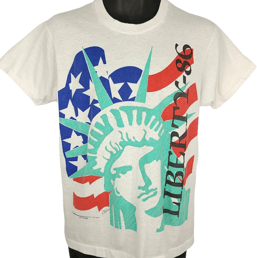 Vintage Men's 80’s Statue of Liberty Graphic T-Shirt | Shop THRILLING