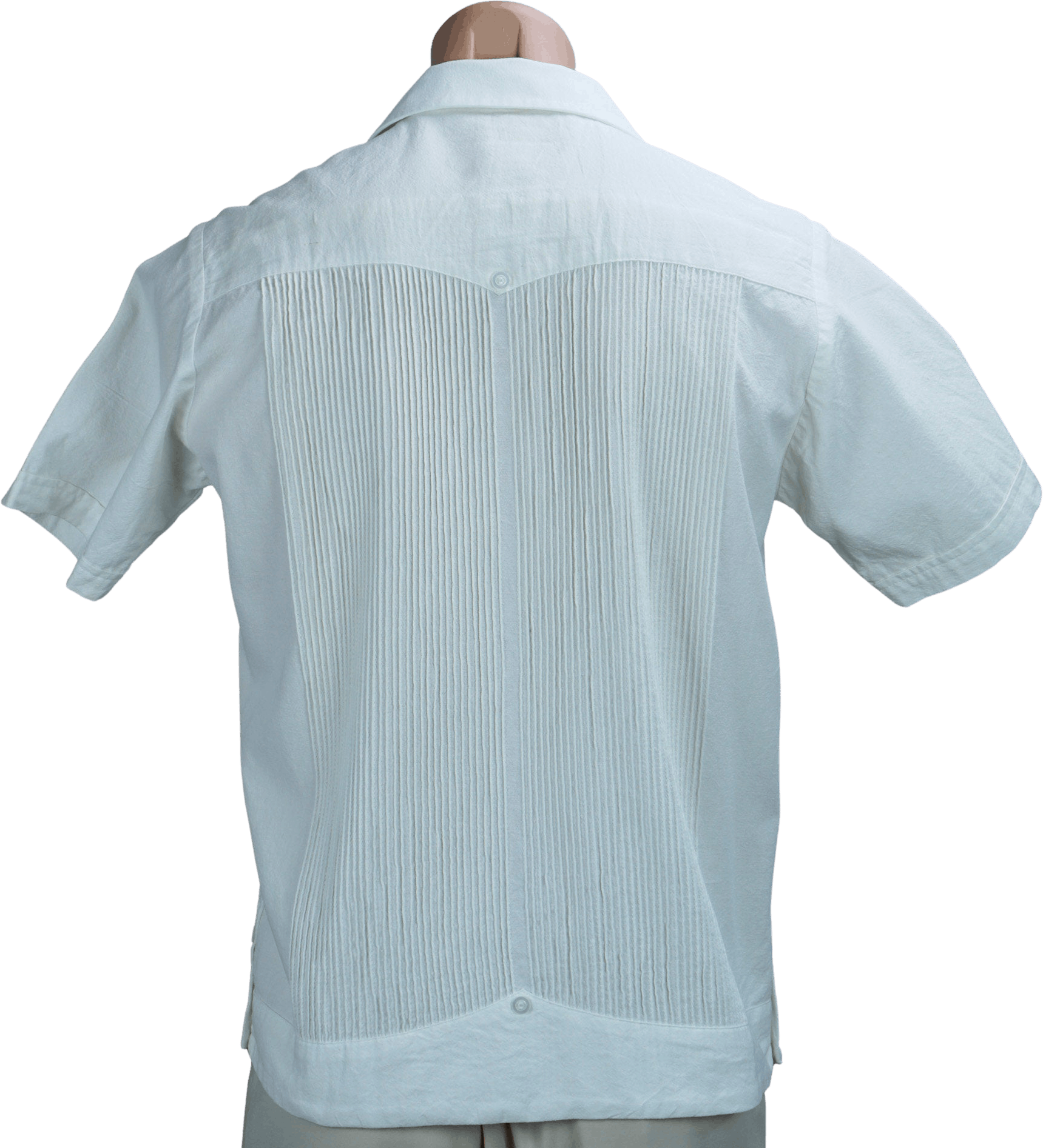 Vintage Ivory Gauze Button Up Mans Shirt, Short Sleeves | Shop THRILLING