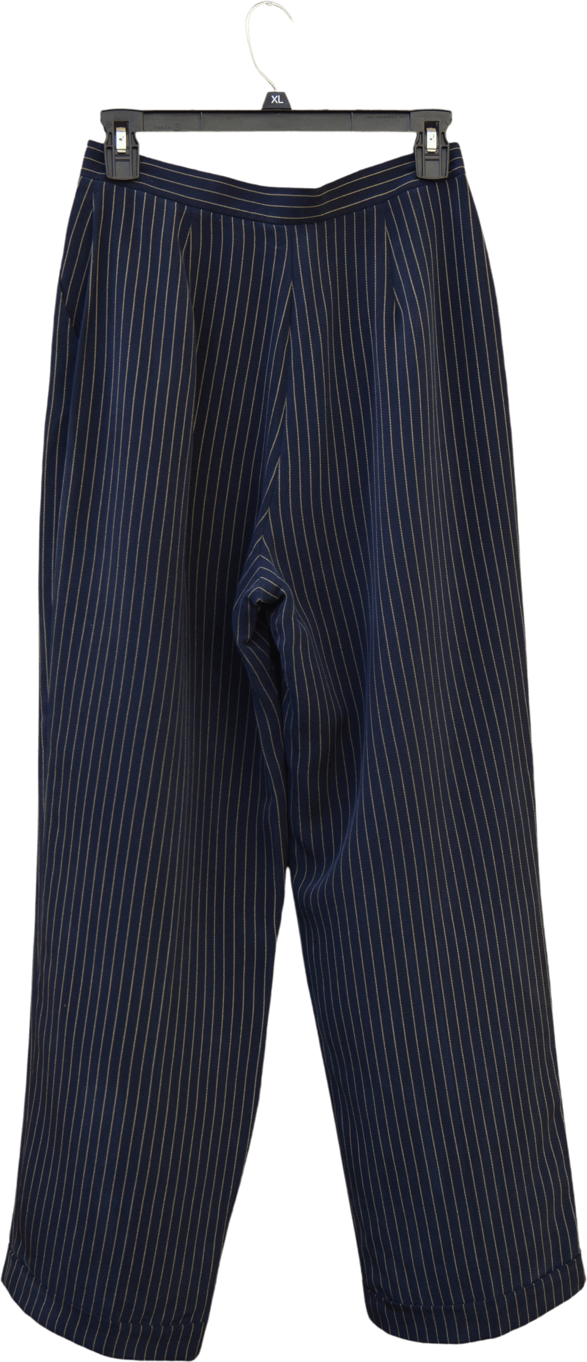 Vintage 90’s Navy Blue Pinstripe Tapered Cuffed Pants by Ralph Lauren ...