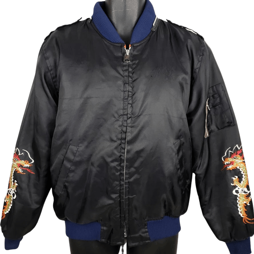 Vintage Sukajan Souvenir Satin Men's Bomber Jacket | Shop THRILLING