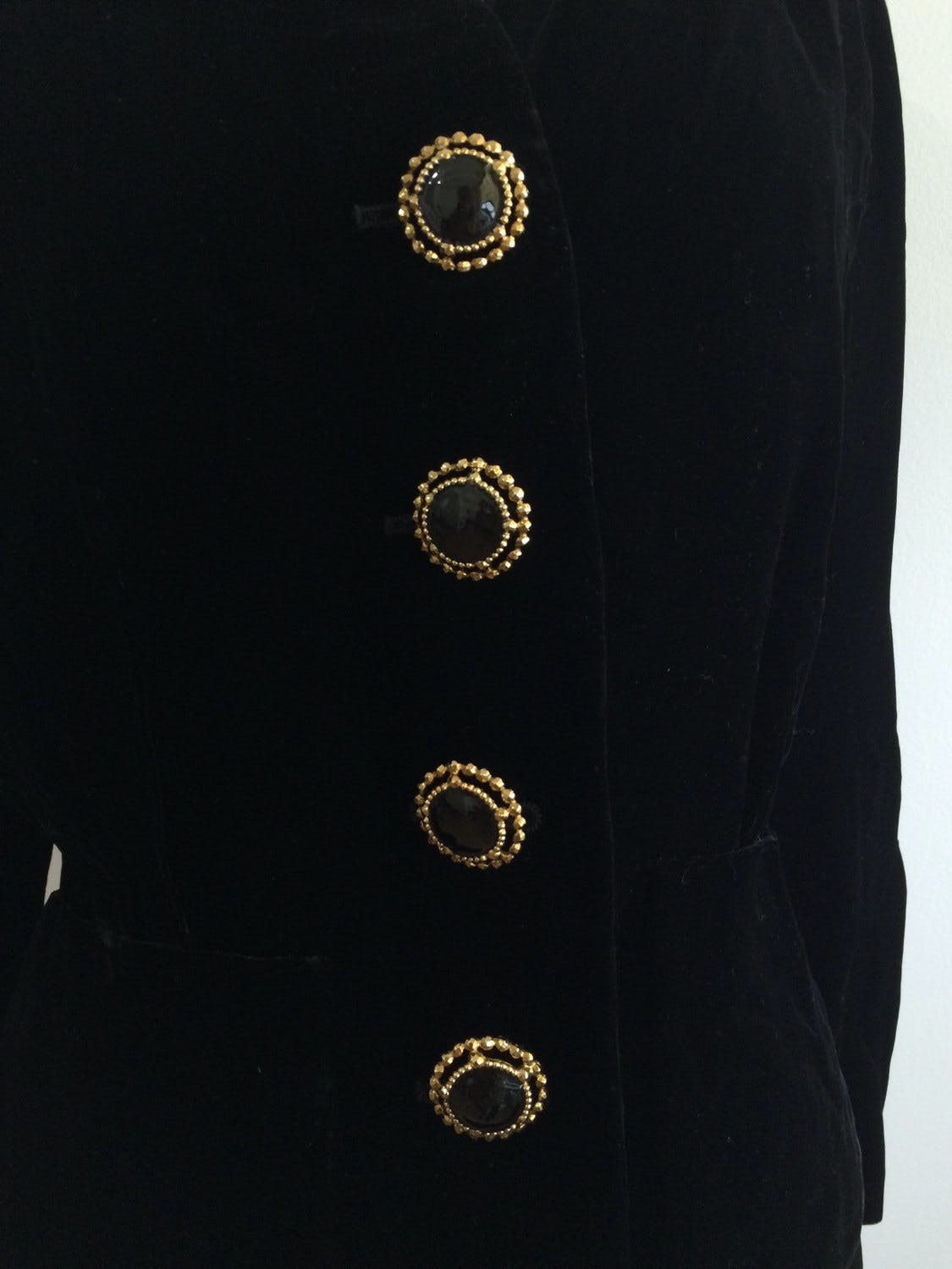 Vintage 70's Black Velvet Blazer by Yves Saint Laurent | Shop THRILLING