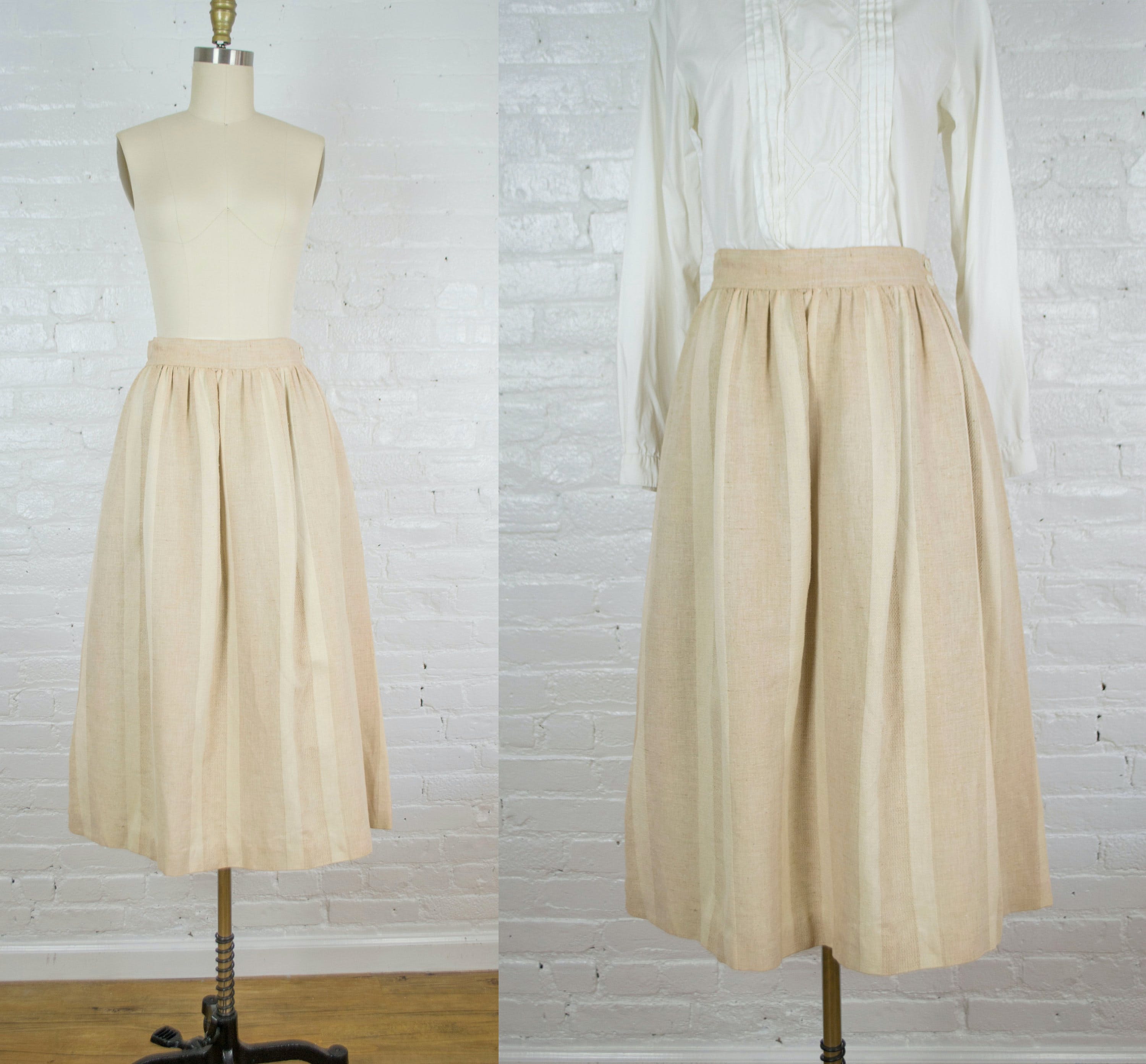 Vintage 70s A-Line Midi Skirt by Evan Picone | Shop THRILLING