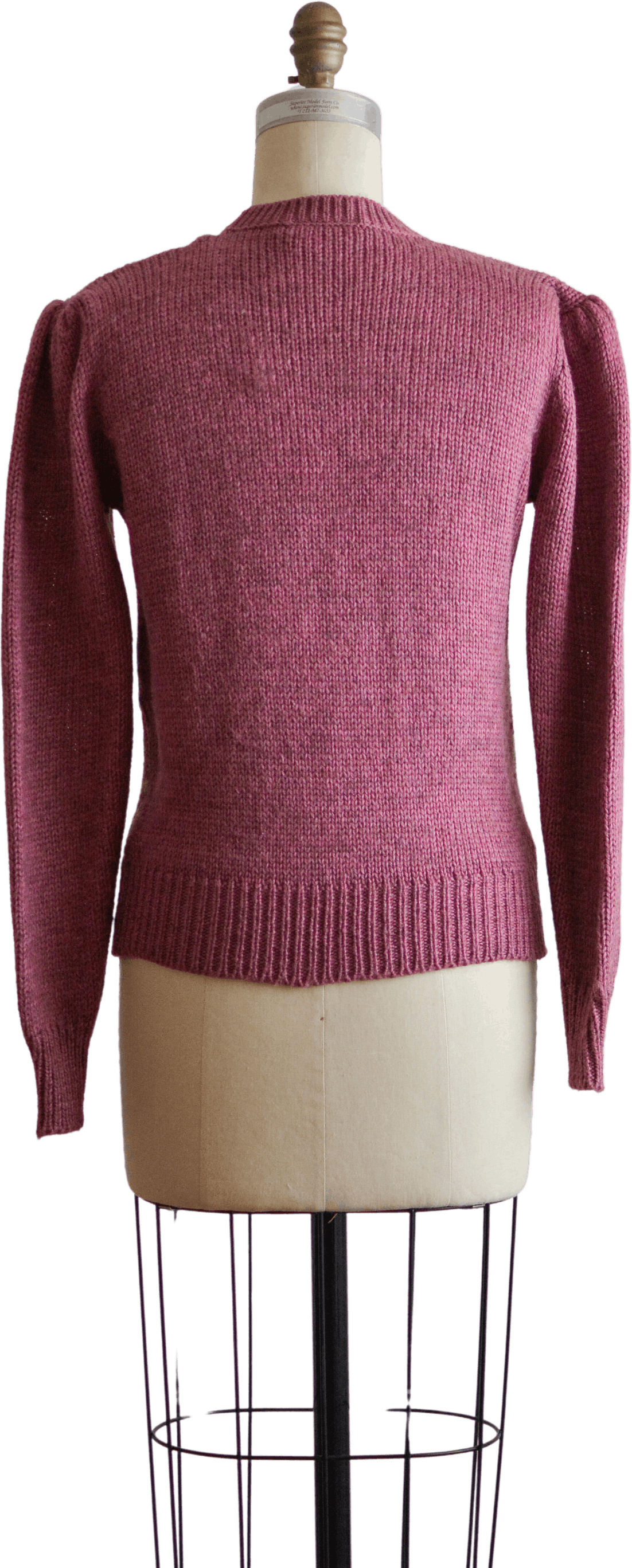 Vintage Pink Multicolor Argyle Print Wool Crewneck Sweater Shop THRILLING