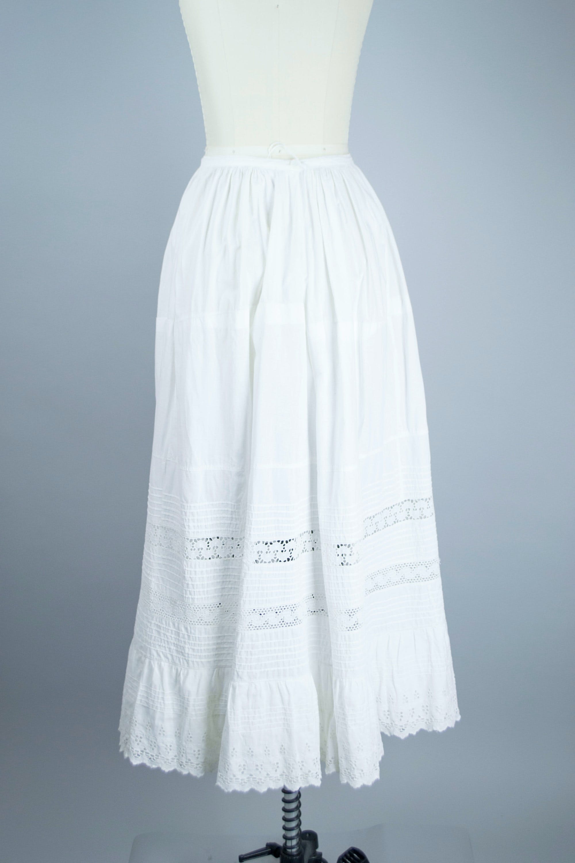 Vintage Edwardian White Lace Petticoat Skirt | Shop THRILLING